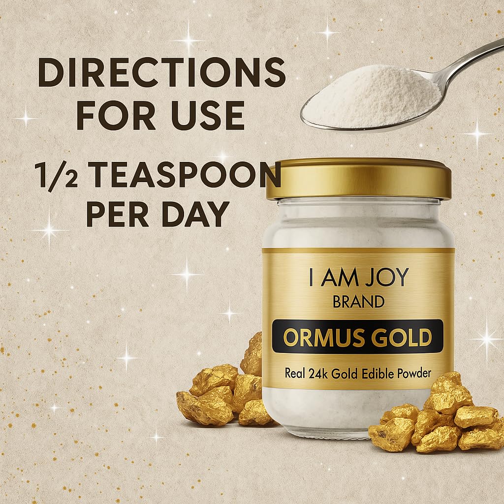 I Am Joy co. Pure Ormus White Gold Powder Monoatomic M-State 24k 99.99% | No Plastic, No Lye, No Dyes, No Fillers | 22 Grams I Am Joy co. buy supplements canada