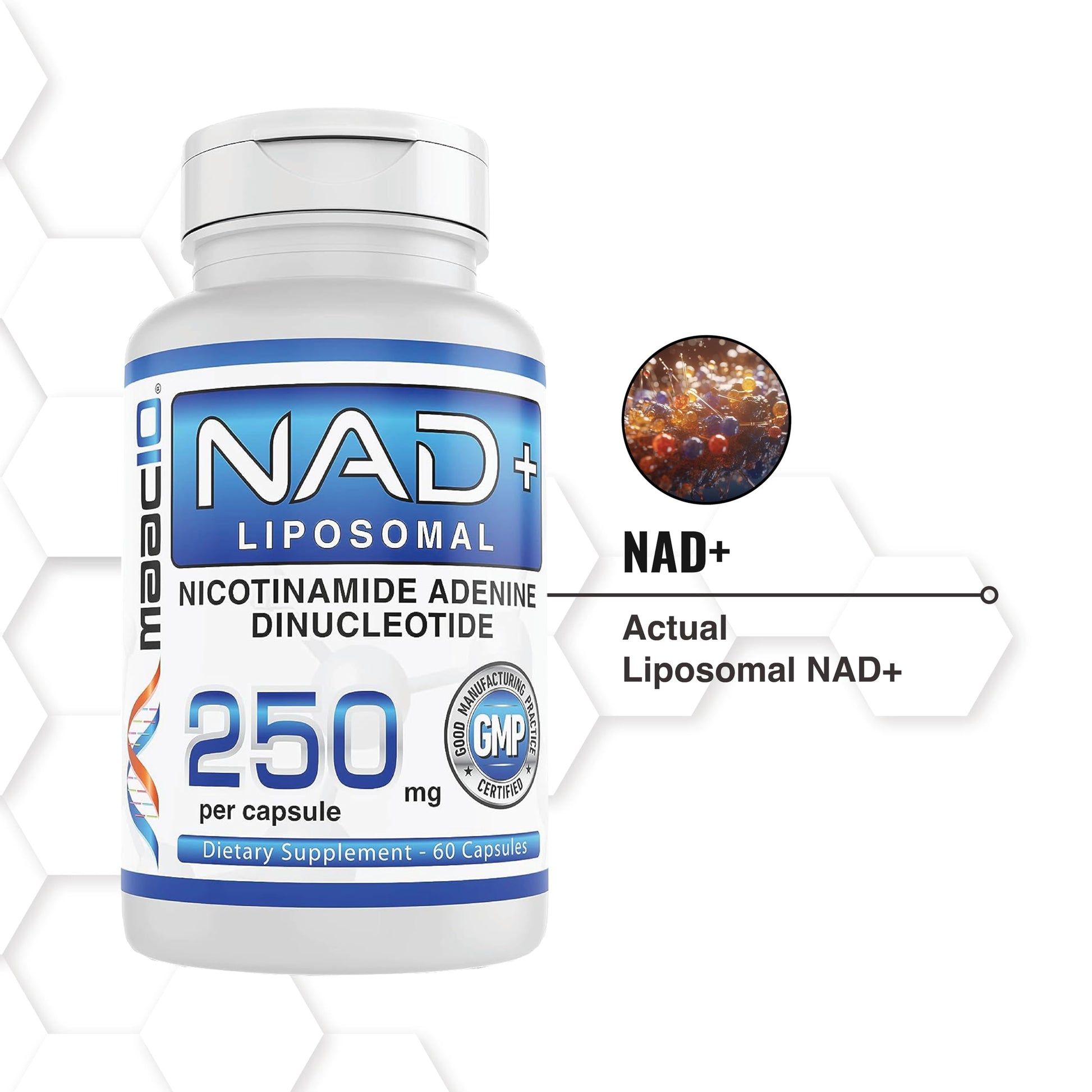 MAAC10 Liposomal NAD Supplement 500mg Serving (2x250mg Capsules) Actual Nicotinamide Adenine Dinucleotide MAAC10 buy supplements canada