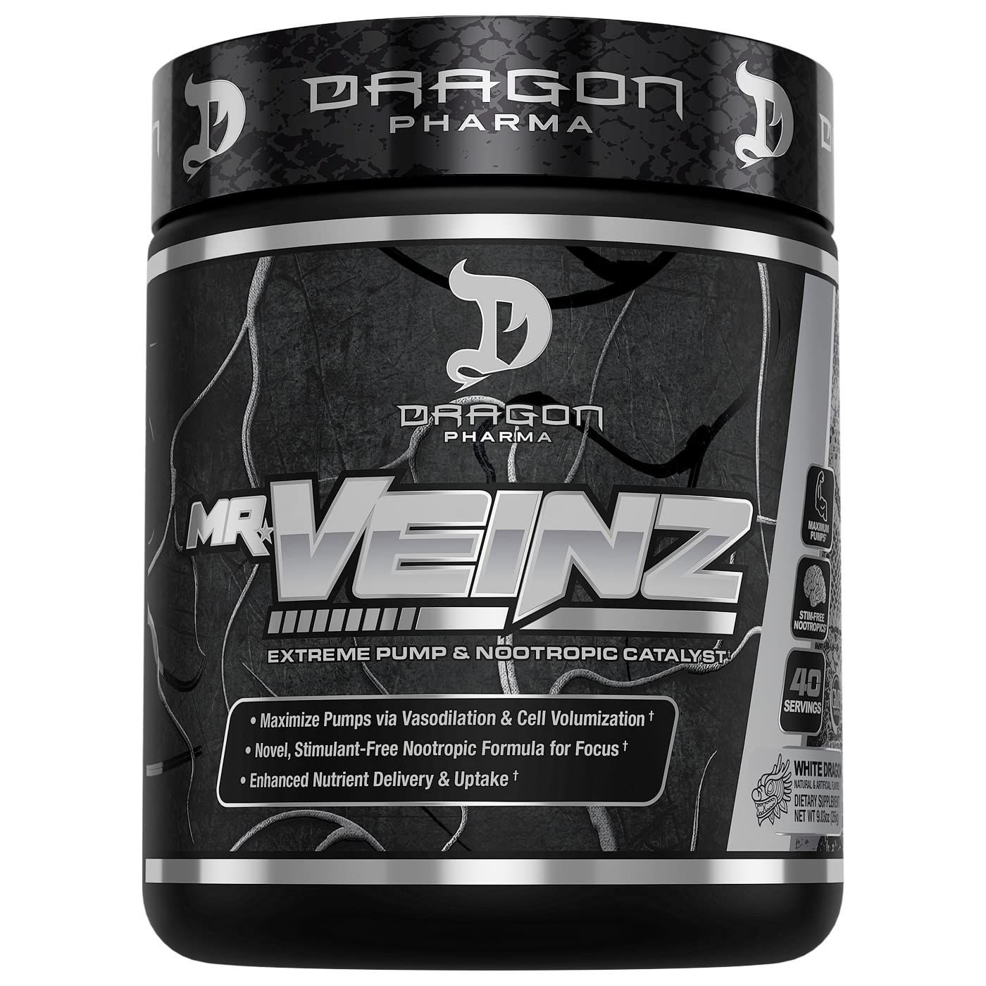 DRAGON PHARMA Mr. Veinz Stim Free Pre-Workout, Extreme Pump & Nootropic Catalyst DRAGON PHARMA buy supplements canada