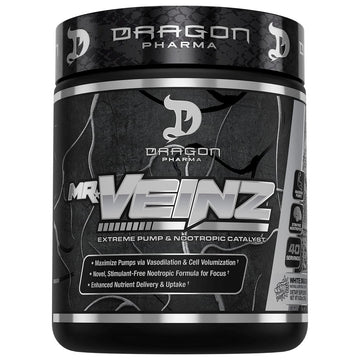 DRAGON PHARMA Mr. Veinz Stim Free Pre-Workout, Extreme Pump & Nootropic Catalyst DRAGON PHARMA buy supplements canada