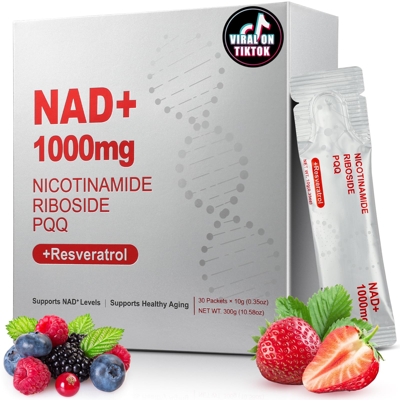 ZOROAHER 1000mg High-Potency NAD+ Liquid Supplement, Nicotinamide Riboside & Resveratrol with PQQ, Boosts Cellular Energy, Focus & Healthy Aging - 1 Pc ZOROAHER buy supplements canada