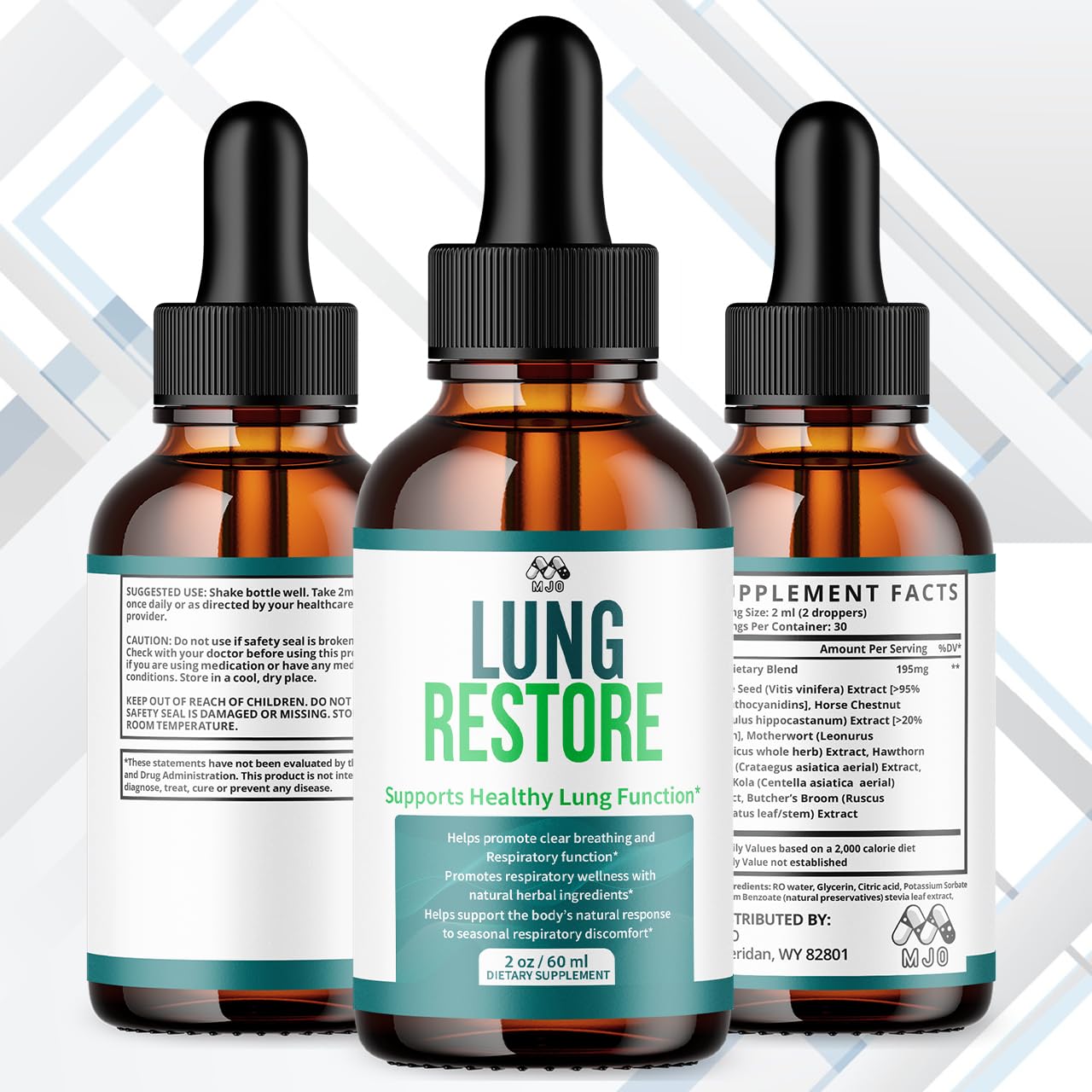 Lung Restore Drops, Official LungRestore Liquid Supplement Drops with All Natural Ingredients, Lung Restore Advanced Lungs Wellness Support Formula with Premium Vitamins for Women & Men (30 Servings) MJO buy supplements canada