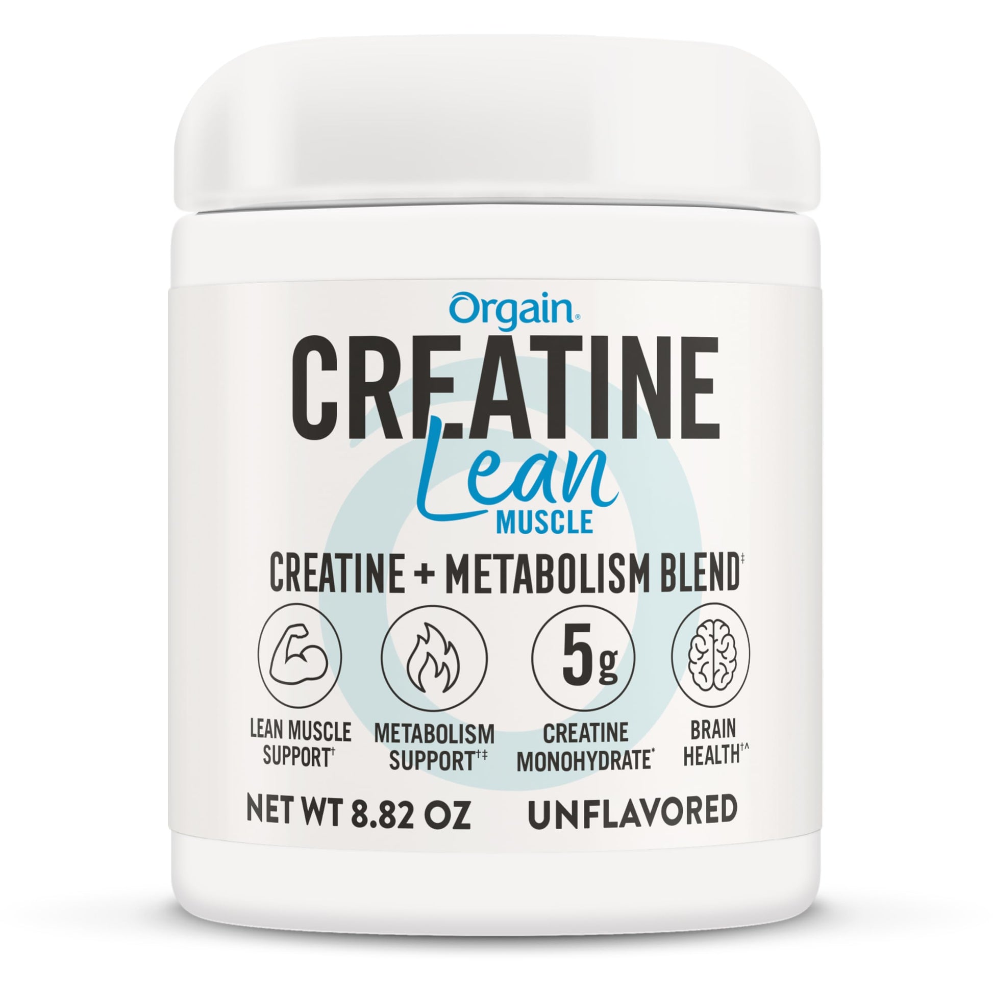 Orgain Micronized Creatine Monohydrate Lean Muscle Powder with Metabolism Blend, Unflavored, 50 Servings, Supports Muscle Strength and Brain Health, No Dairy or Soy, Gluten Free, Vegan Orgain buy supplements canada
