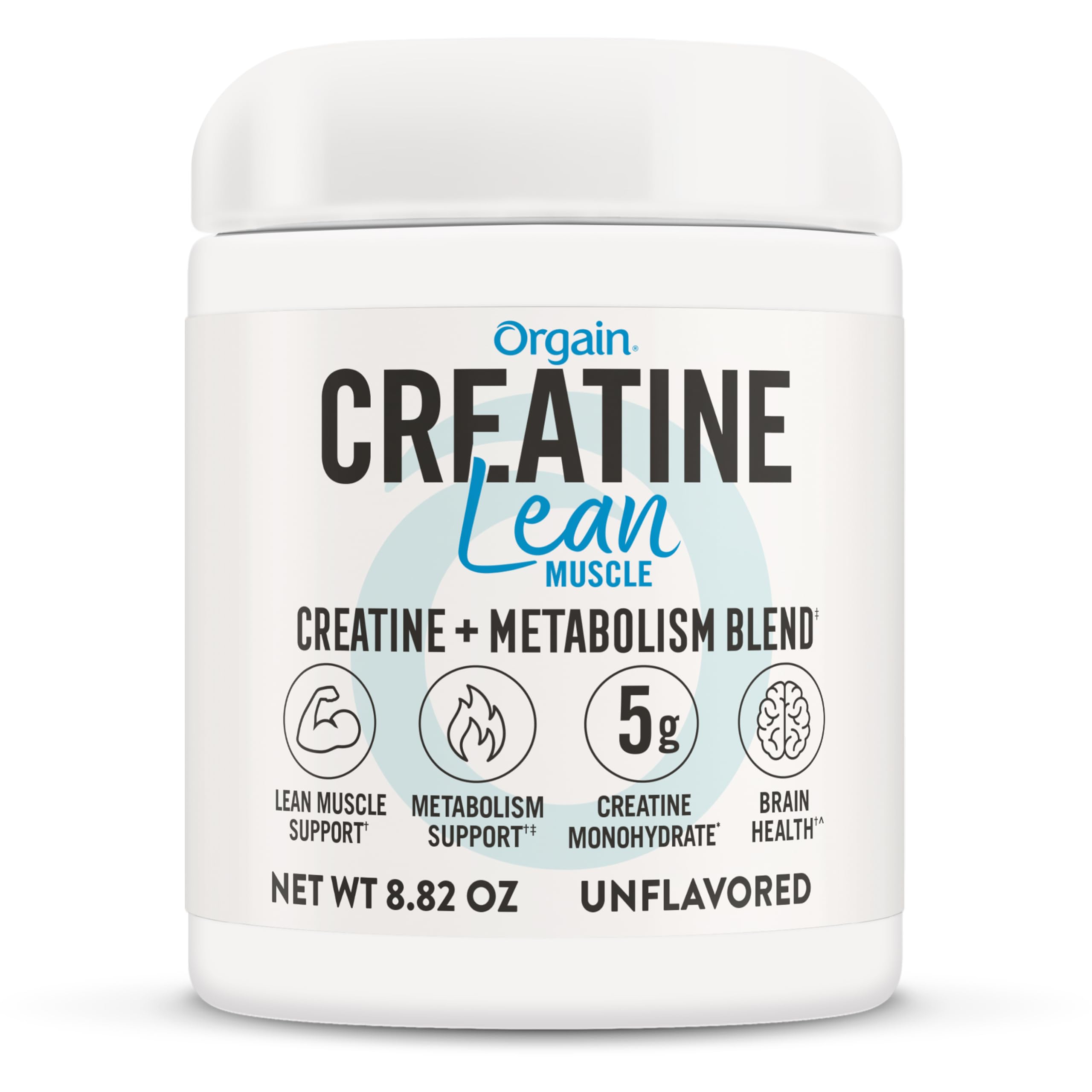 Orgain Micronized Creatine Monohydrate Lean Muscle Powder with Metabolism Blend, Unflavored, 50 Servings, Supports Muscle Strength and Brain Health, No Dairy or Soy, Gluten Free, Vegan Orgain buy supplements canada