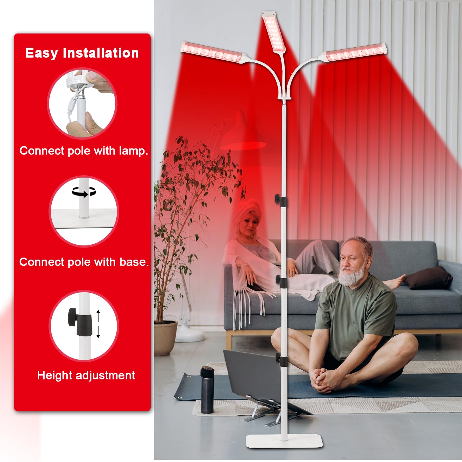 Akarishin Red Light Therapy Lamp- 660nm Red Light,850nm & 940nm Infrared Light Therapy Akarishin buy supplements canada