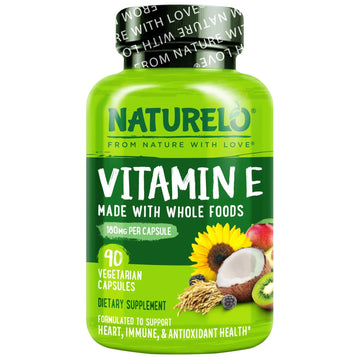 NATURELO Vitamin E Capsules 180 mg - 90 Vegan Capsules | Supports Skin, Hair, and Nails | Immune and Eye Health | NATURELO buy supplements canada