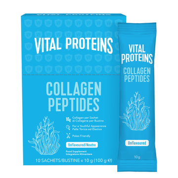 Vital Proteins Collagen Peptides Powder Supplement Travel Packs Unflavored Skin Hair NAI Joint Health 10g per Serving 10 Packets VITAL PROTEINS buy supplements canada