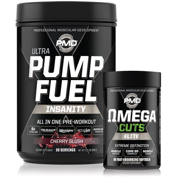 PMD Sports Ultra Pump Fuel Insanity - Pre Workout – Cherry Slush (30 Servings) PMD buy supplements canada