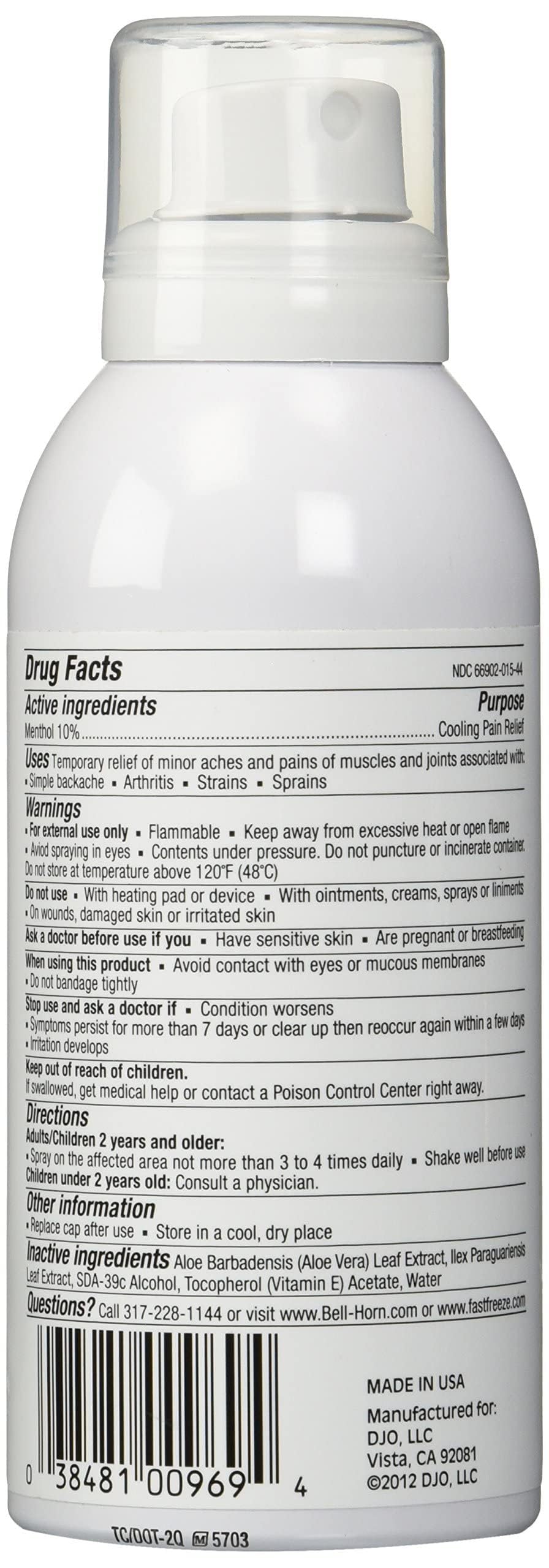 Fast Freeze All-Natural Cooling Pain Relief Therapy: Continuous Spray, 4 fl oz Fast Freeze buy supplements canada