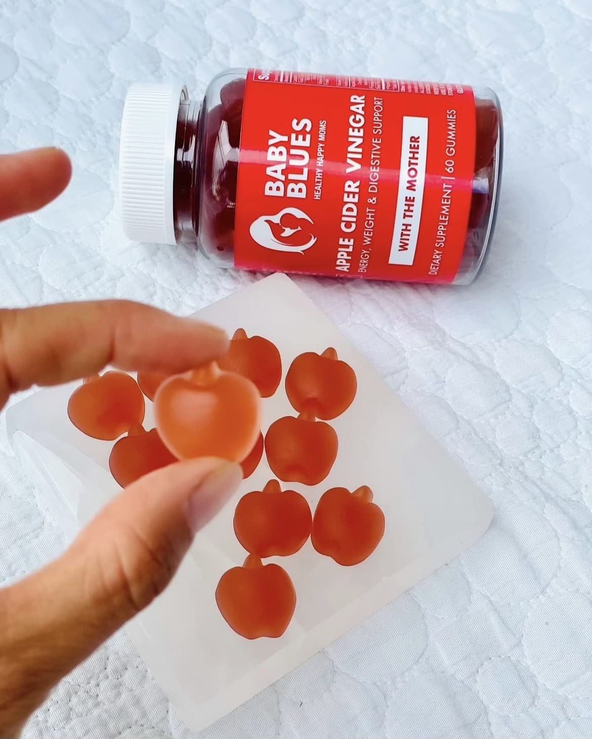 Baby Blues Apple Cider Vinegar Gummies - Vegan, Non-GMO & Gluten-Free, Postpartum Dietary Supplement Baby Blues buy supplements canada