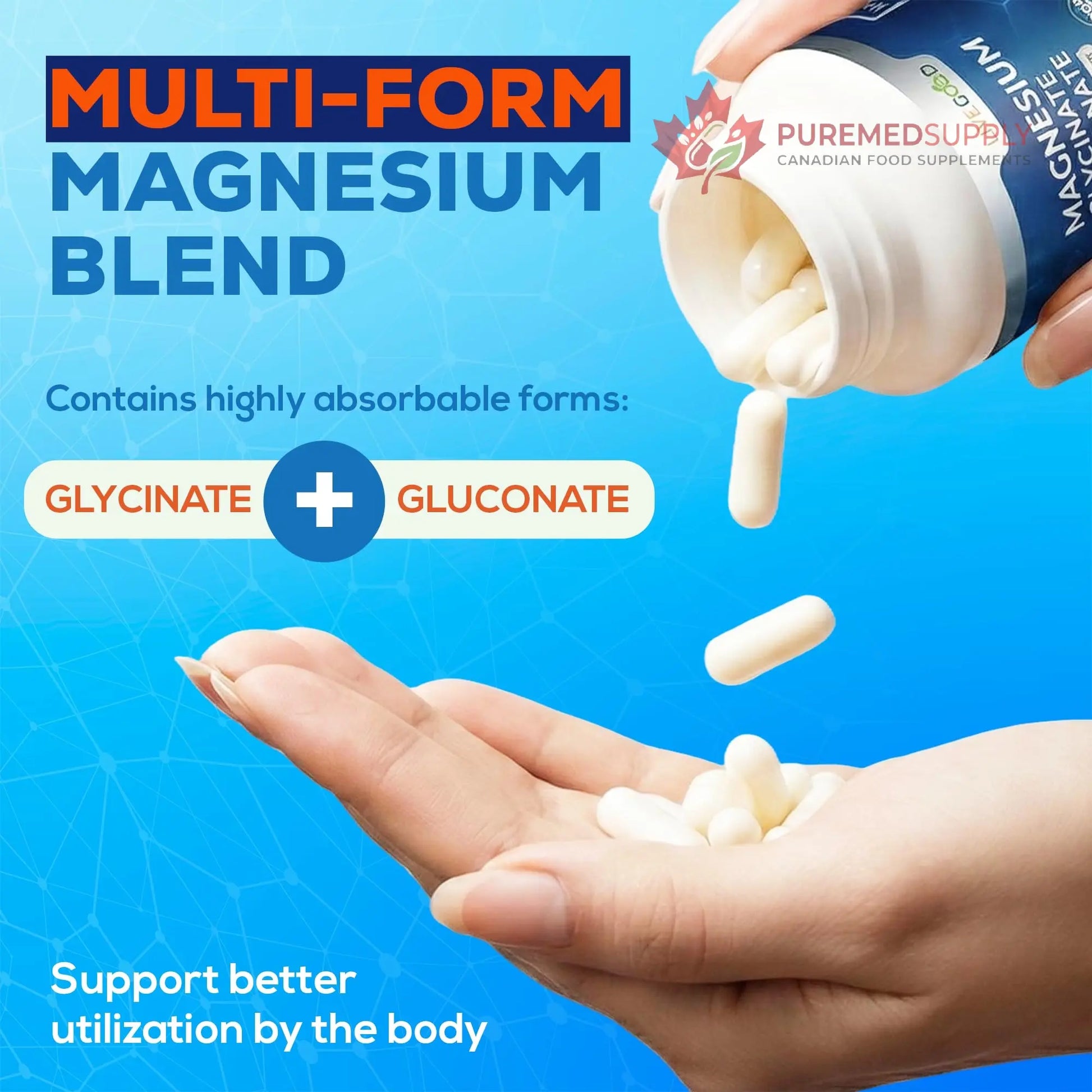 LiveGood™ Ultra Magnesium Complex, Organic Magnesium Glycinate and Gluconate for Muscle Recovery, Nerve Support & Relief – High Absorption Supplement, Vegan, Non-GMO, Made in USA, 60 Capsules LIVEGOOD buy supplements canada