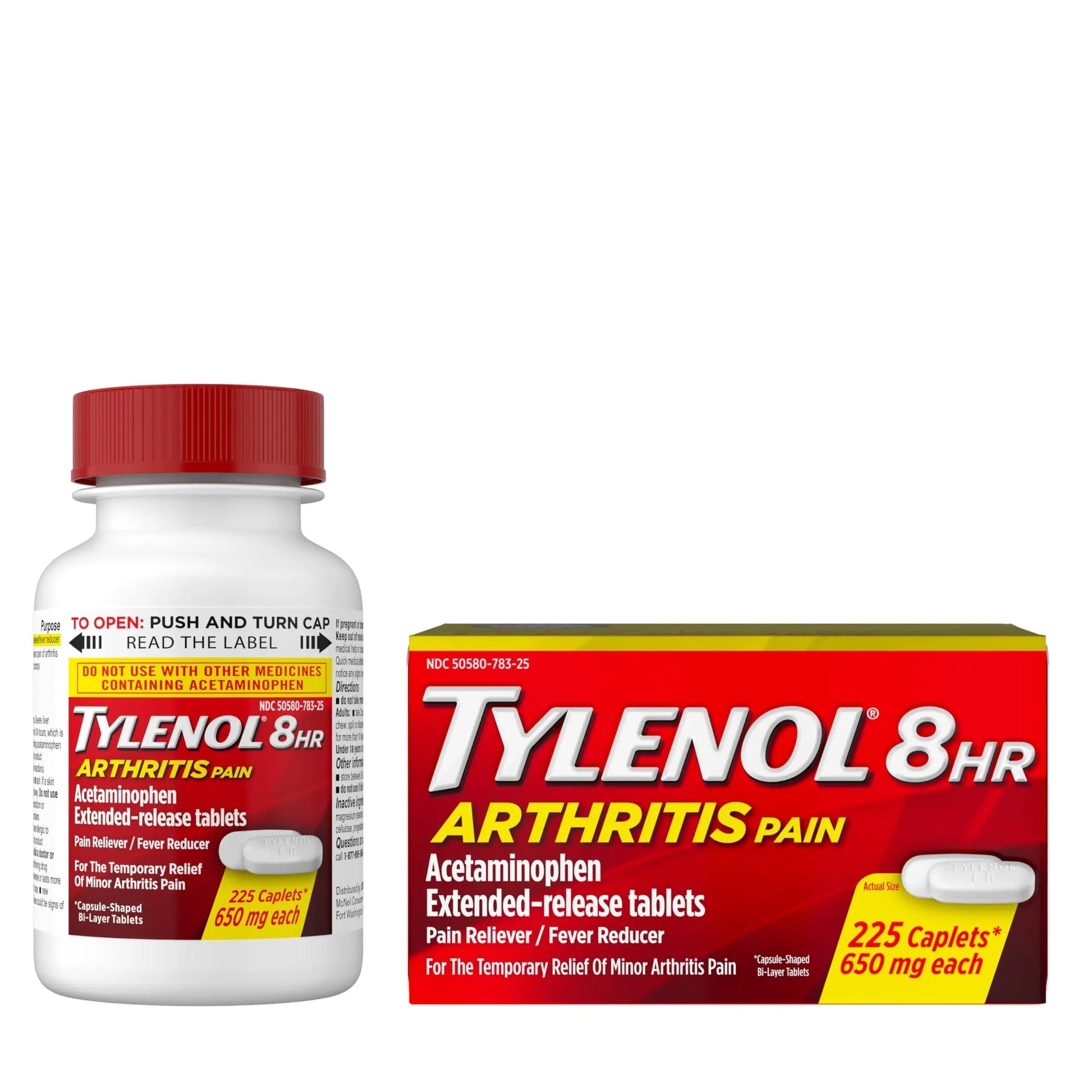 Tylenol Acetaminophen 650 mg Extended Release Caplets, Fast, Strong Pain Relief, 8 Hour Arthritis Pain Relief, Joint Pain Reliever & Fever Reducer, Long-Lasting Relief, Oral Medicine, 225 Count Tylenol buy supplements canada