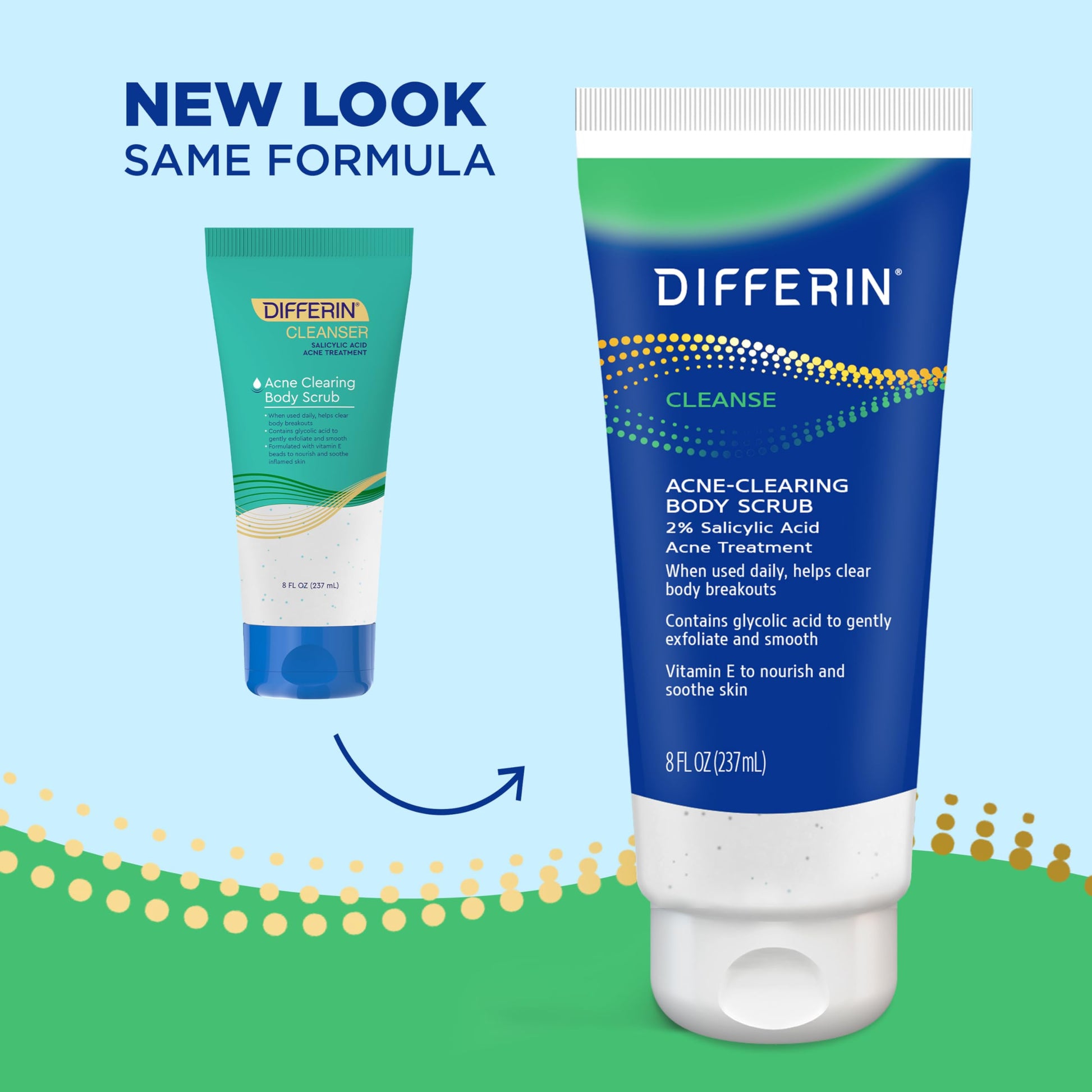 Differin Body Scrub with Salicylic Acid Acne Clearing Improves Tone and Texture Prone Skin Differin buy supplements canada