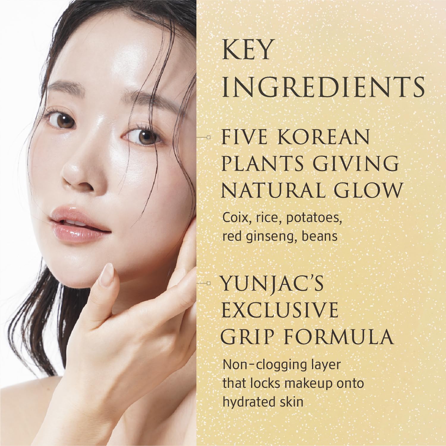 YUNJAC Base Prep Korean Primer (1.35 fl oz) – Silicone-Free Grip Makeup Base, Serum Texture for Radiant Skin, Long-Lasting Glow with Rice Ferment, Ceramide, Niacinamide, Squalane YUNJAC buy supplements canada