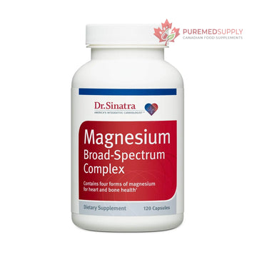 Dr. Sinatra's Magnesium-Broad-Spectrum Complex with Magnesium Glycinate and Citrate for Healthy Blood Pressure Levels and Blood Flow (400 mg) Dr. Sinatra buy supplements canada