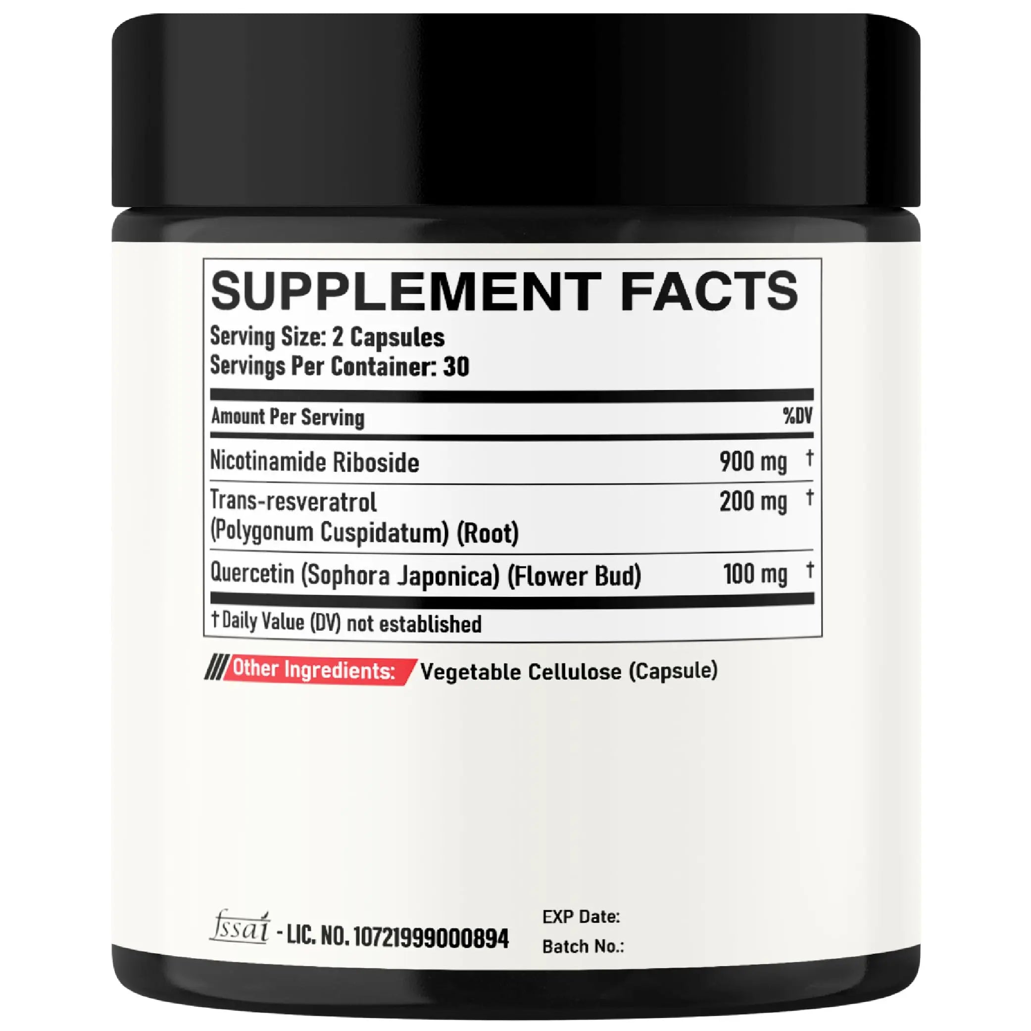 DEDICAD NAD Supplement with Nicotinamide Riboside, Trans-Resveratrol, Quercetin - Cellular Energy & Repair, Vitality, Healthy Aging - 60 Count DEDICAD buy supplements canada