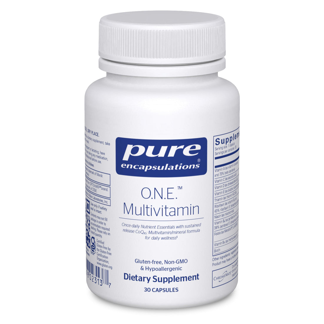 Pure Encapsulations O.N.E. Multivitamin - Once Daily Multivitamin with Antioxidant Complex Metafolin, CoQ10, and Lutein to Support Vision, Cognitive Function, and Cellular Health* - 30 Capsules Pure Encapsulations buy supplements canada