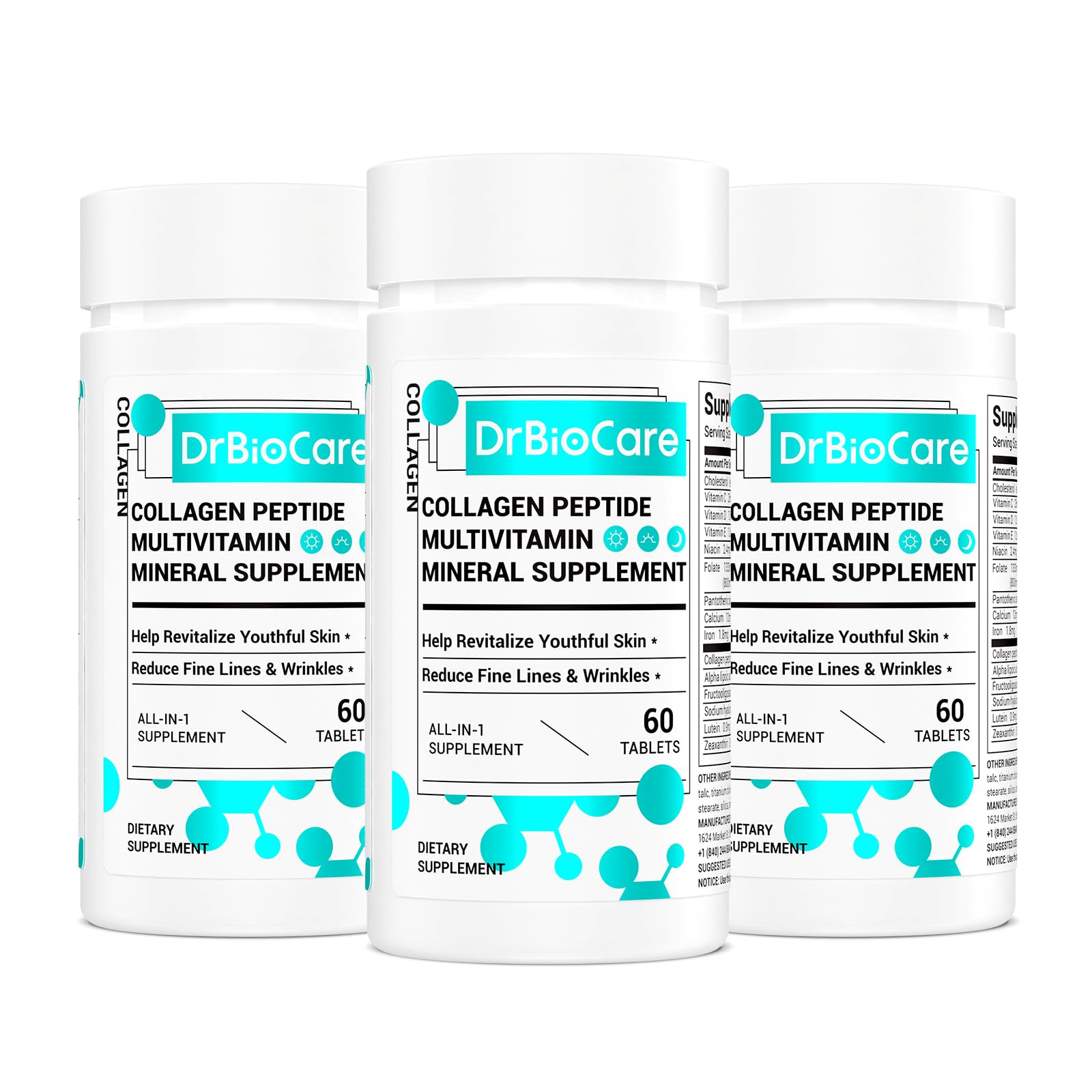 DrBioCare Collagen Peptides for Women, Beauty Vitamin & Mineral Supplement,Contains Vitamin D3, Probiotics for Women & Collagen Peptides,Vitamin B Complex,Vitamin E 180 Tablets DrBioCare buy supplements canada