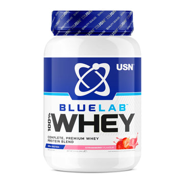 USN Blue Lab Whey Protein Powder: Strawberry - Whey Protein 908g - Post-Workout - Whey Isolate USN buy supplements canada