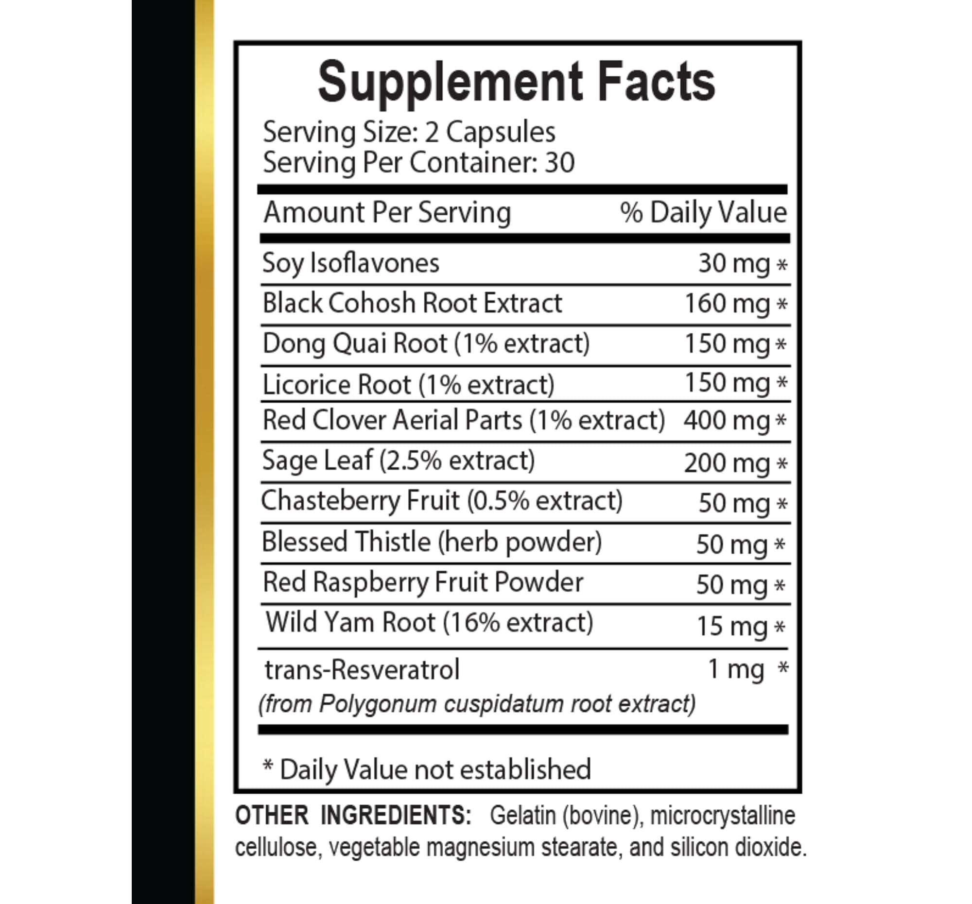 MENOPAUSE SUPPORT SUPPLEMENT - Perimenopause Supplements Women for Hot Flashes, Menopause Support, Supplement for Women Supports Hormone Balance with Black Cohosh - 1 Bottle 60 Capsules OLANTA TRADE SOLUTION buy supplements canada
