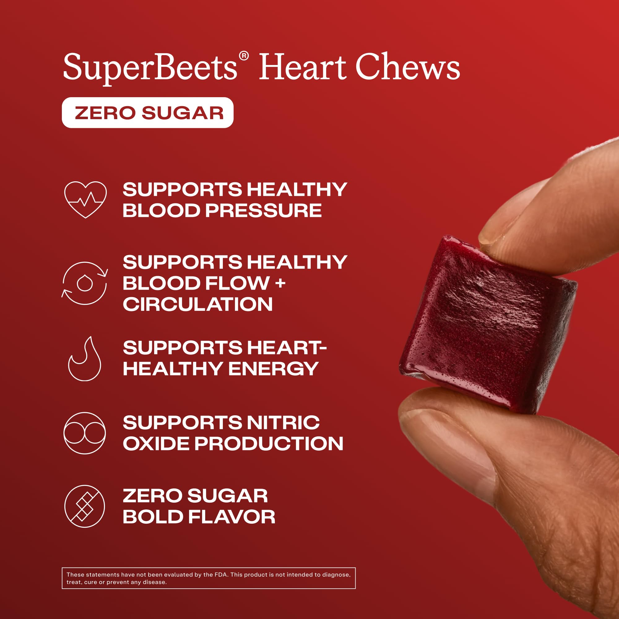 Humann SuperBeets Heart Chews Zero Sugar, Beet Root Supplement, Energy, Nitric Oxide and Blood Pressure Support, Grape Seed Extract & Non-GMO Humann buy supplements canada