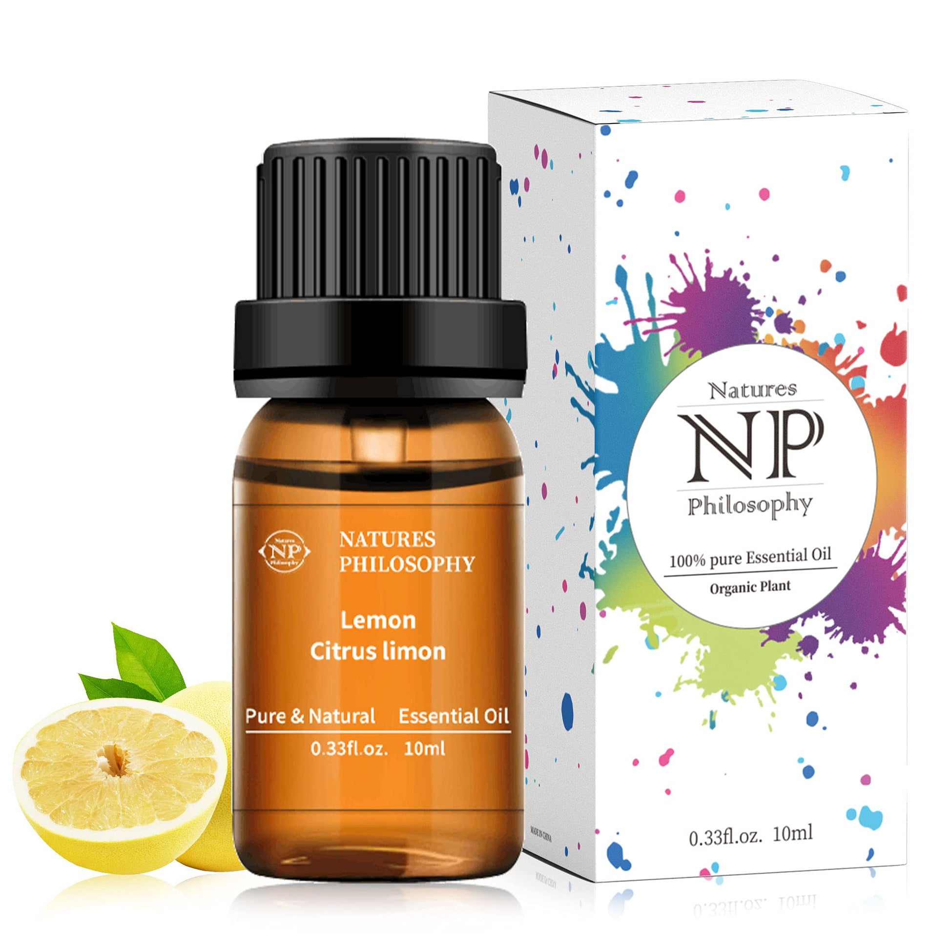 Lemon Essential Oil,100% Pure Organic Essential Oils for Aromatherapy, Diffuser, Massage, Soap Making NP NATURES PHILOSOPHY buy supplements canada