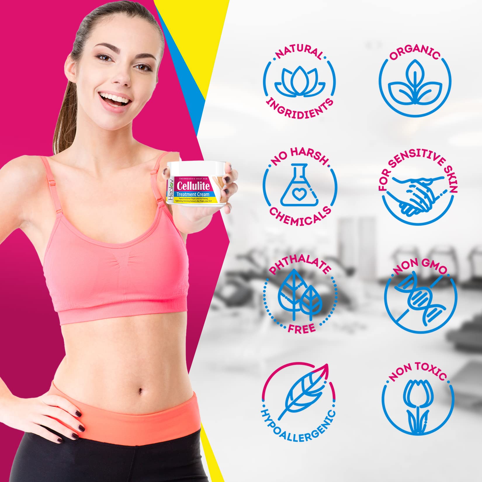 Slimming Hot Cream Fat Burner for Tummy - Skin Tightening Cream for Stomach Fat & Cellulite Healov buy supplements canada