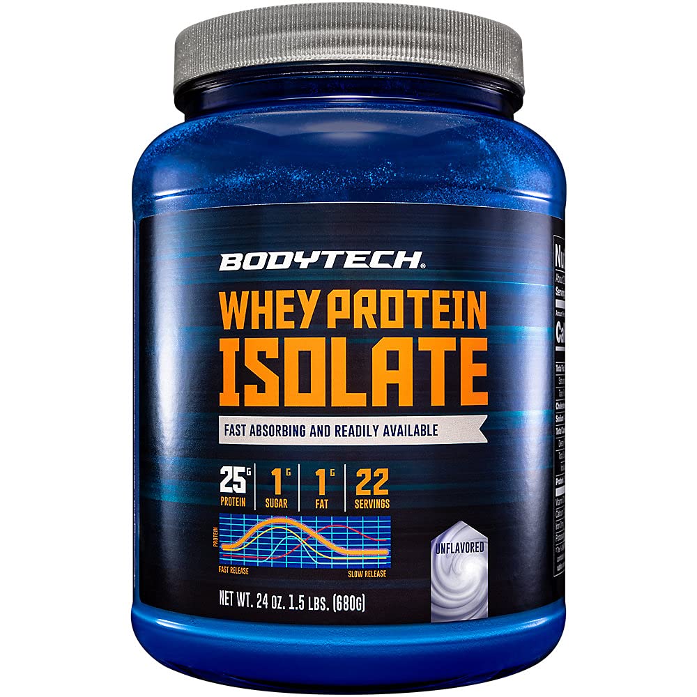 BODYTECH Whey Protein Isolate Powder - with 25 Grams of Protein per Serving & BCAA's BODYTECH buy supplements canada