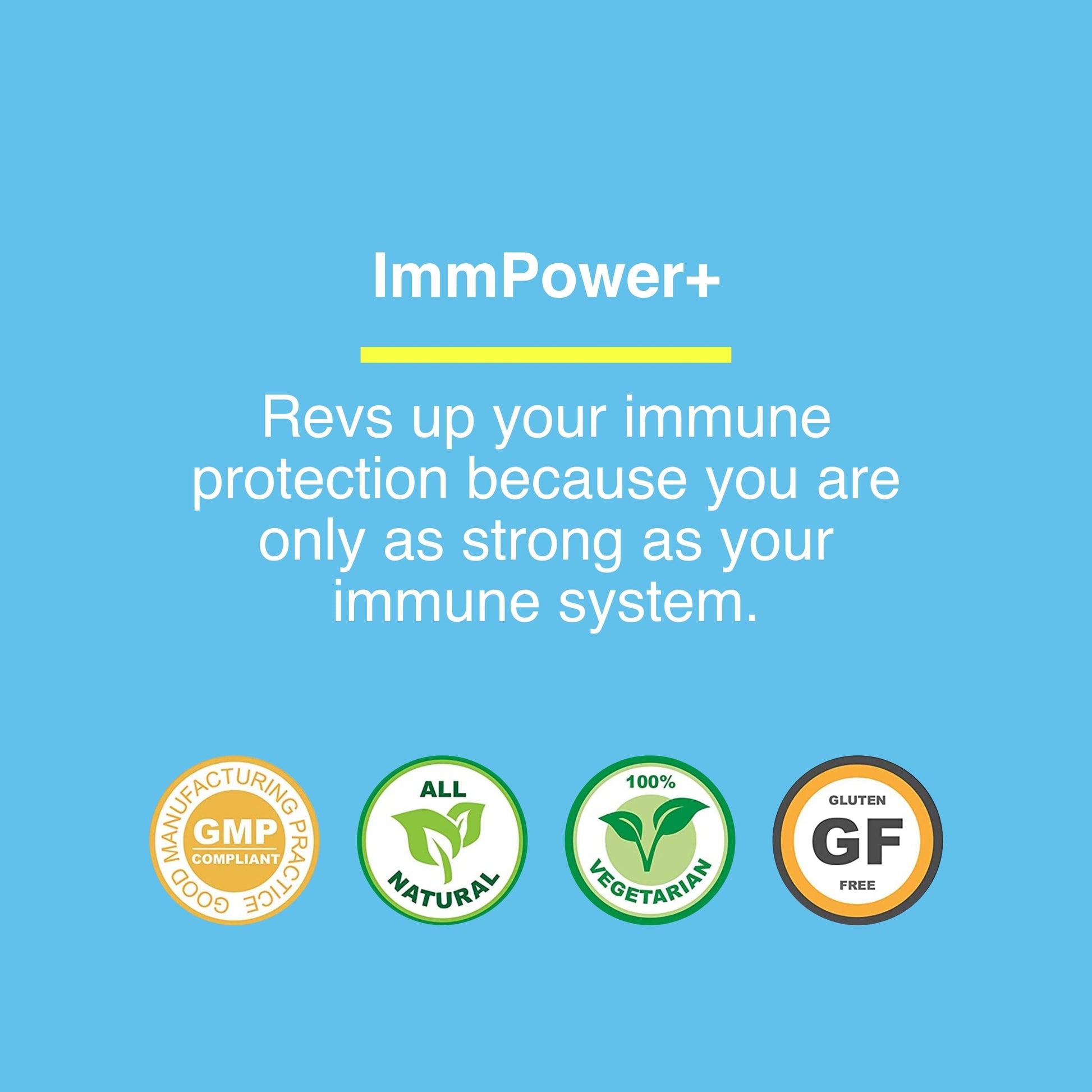 American BioSciences ImmPower Plus, AHCC & Fermented Wheat Germ Extract Herbal Supplement, 550mg per Capsule for Immune Support, Maintains Natural Killer Cell Activity, Pack of 1, 60 Veggie Capsules American BioSciences buy supplements canada
