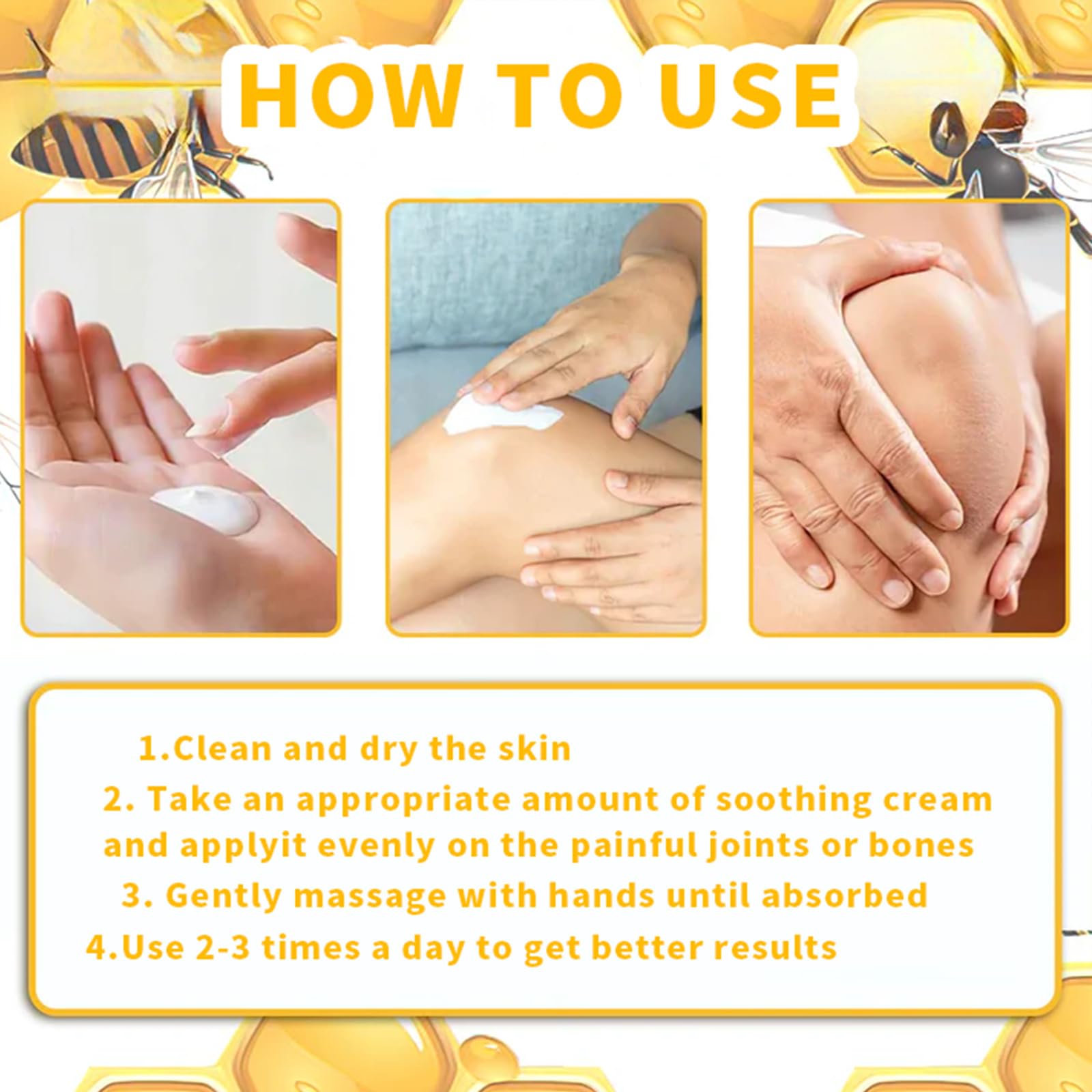 ArthroEase Bee Venom Joint and Bone Cream,ArthroEase Bee Venom Cream,Bee Venom Joint Gel,Effectively Relieve Joint discomfort (2) ADFIRE buy supplements canada