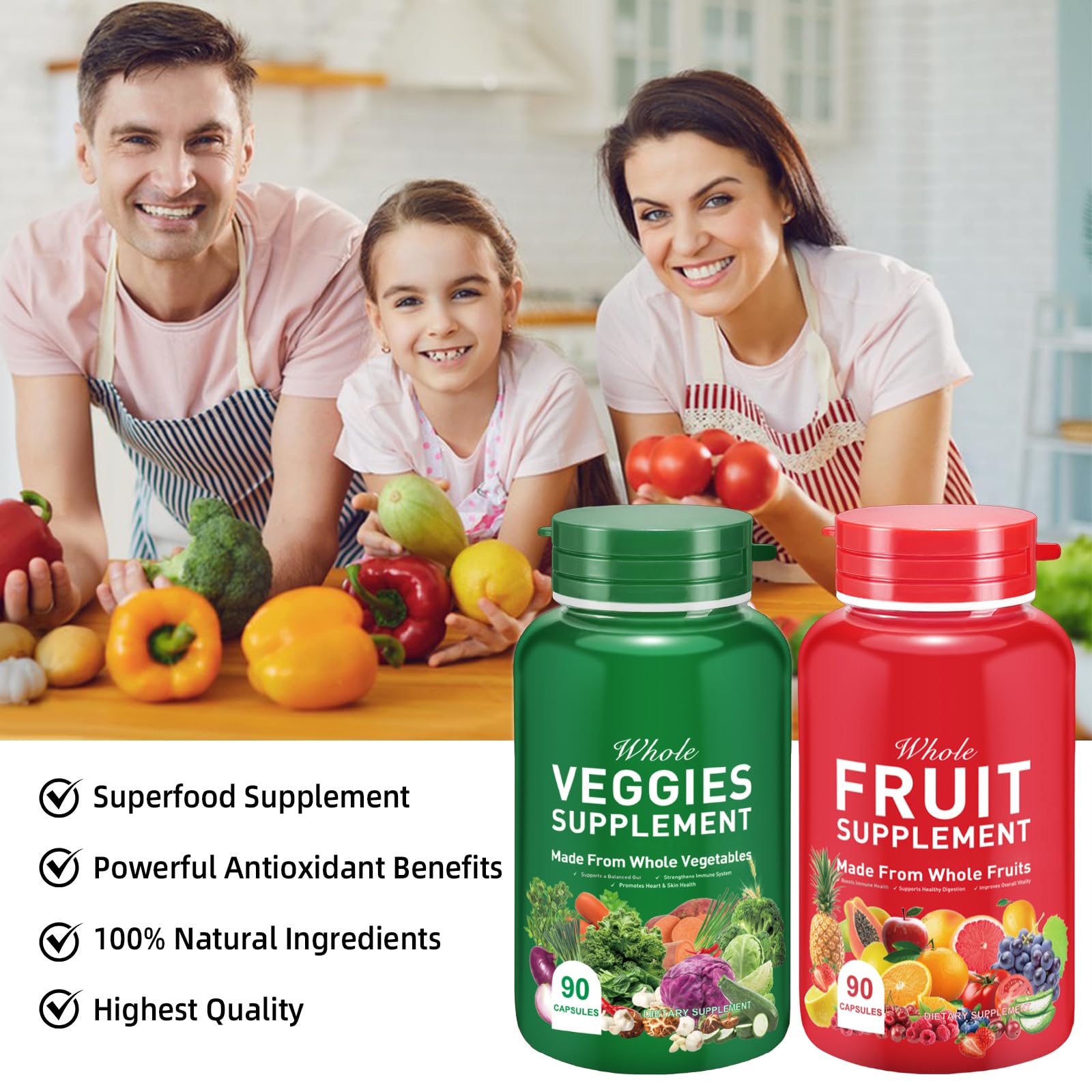 Ruduwu Fruit Capsules - 100% Whole Natural Fruits Supplements - Vitamins Supplement Dietary Nutritional Balance,Whole Food Supplement Ingredients Blended Vitamin & Mineral Ruduwu buy supplements canada