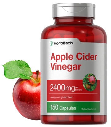 Apple Cider Vinegar Capsules | 2400mg | 150 Count | Non-GMO, Gluten Horbäach buy supplements canada
