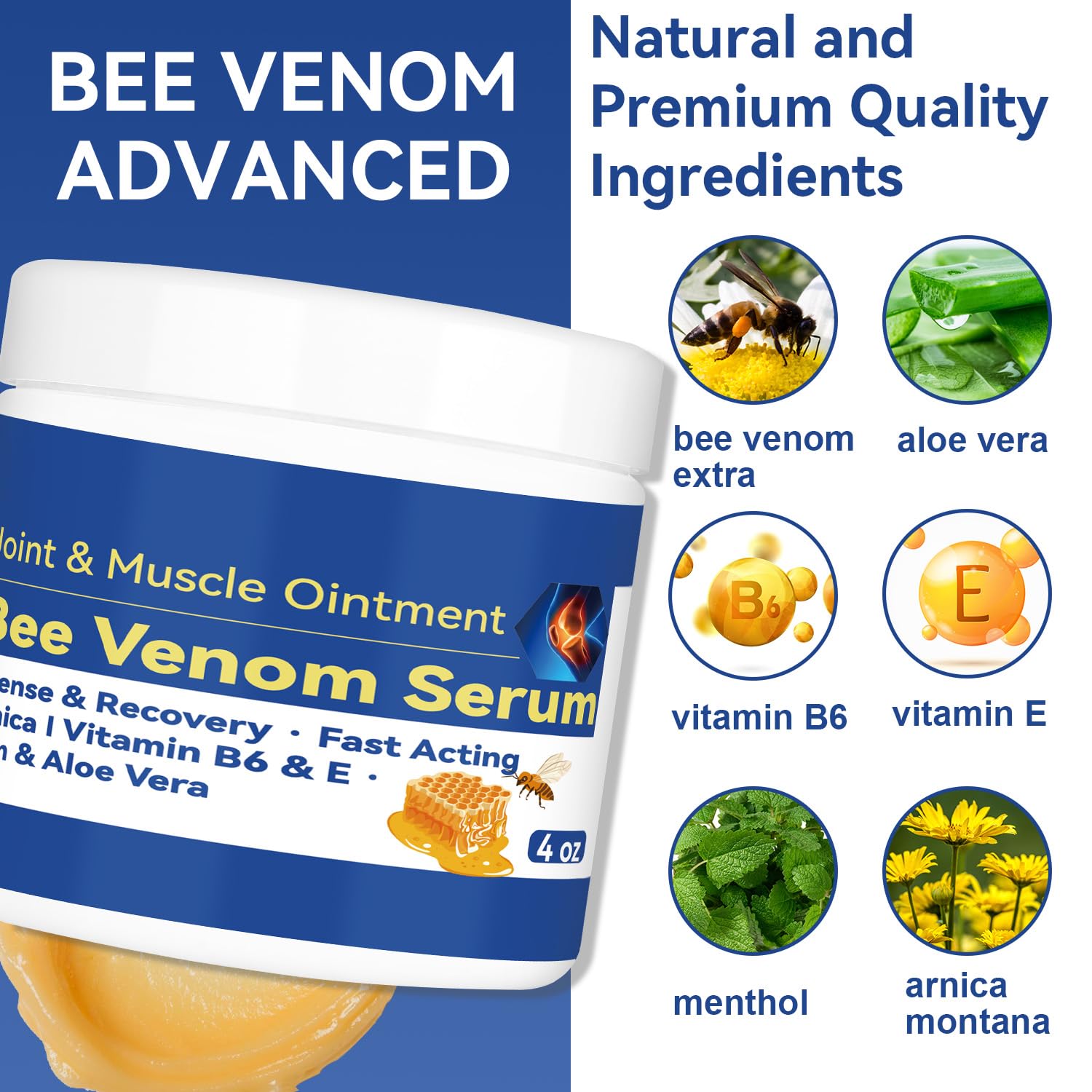 Cedonivor Bee Venom Joint and Bone Cream, Bee Venom Joint Relief Cream Joint Care for Knee, Neck, Back, Hands, Feet Moisturizer Cedonivor buy supplements canada