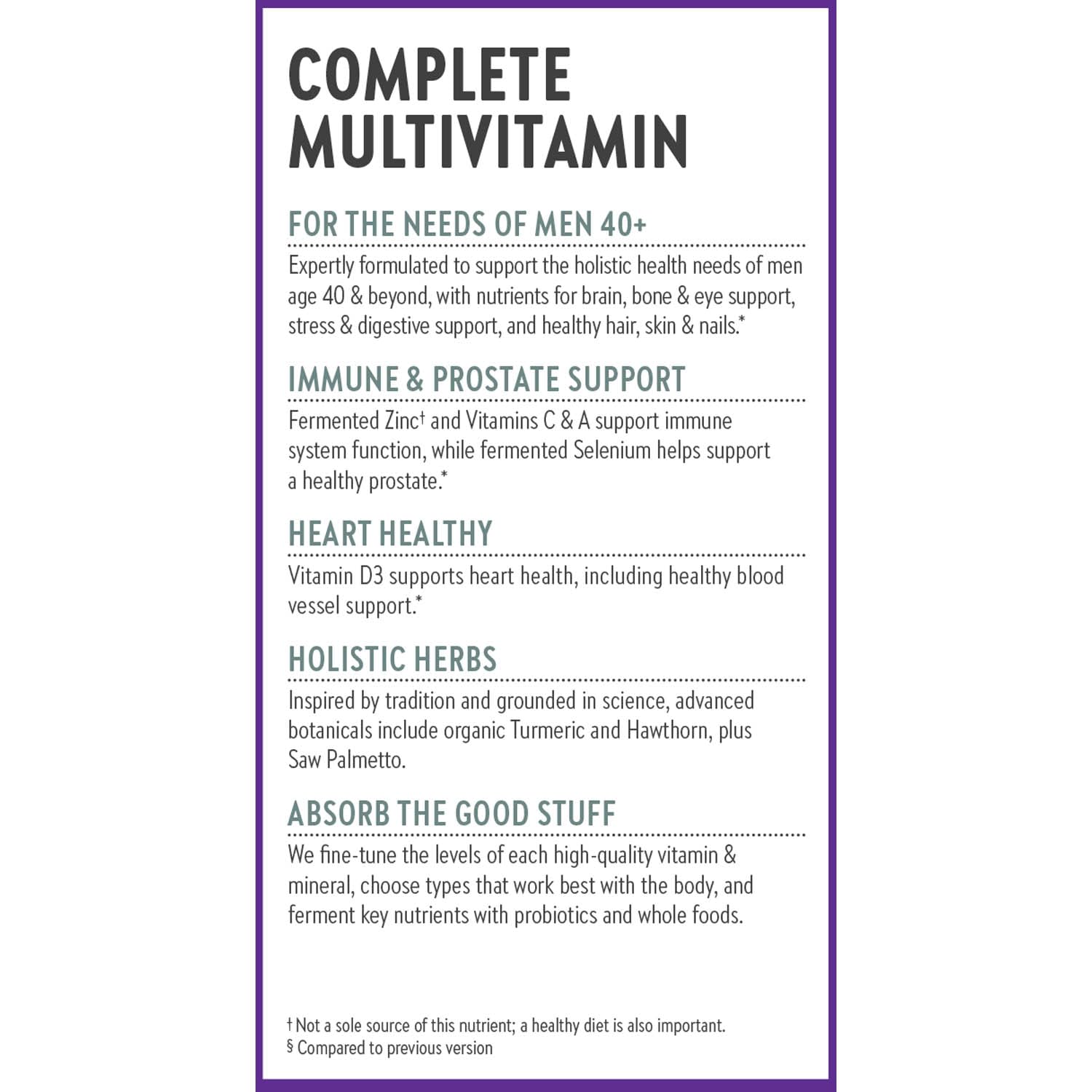 New Chapter Men’s Multivitamin 40+, Extra B6 & B12, D3, Vitamin C & Zinc, Immune, Heart, Cellular Energy, and Brain Health New Chapter buy supplements canada