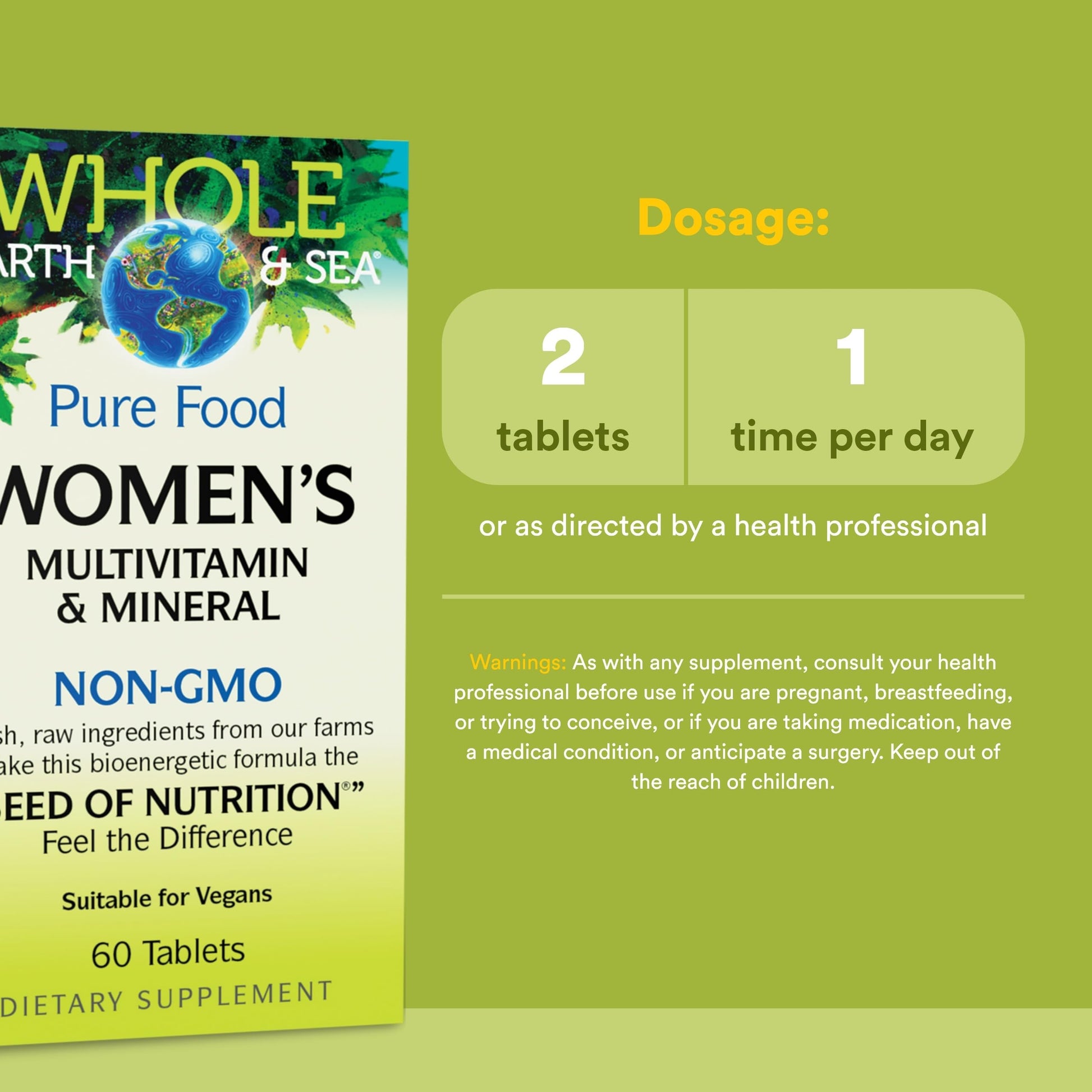 Whole Earth & Sea from Natural Factors, Women's Multivitamin & Mineral, Whole Food Supplement, Vegan, 60 tablets (30 servings) Natural Factors buy supplements canada