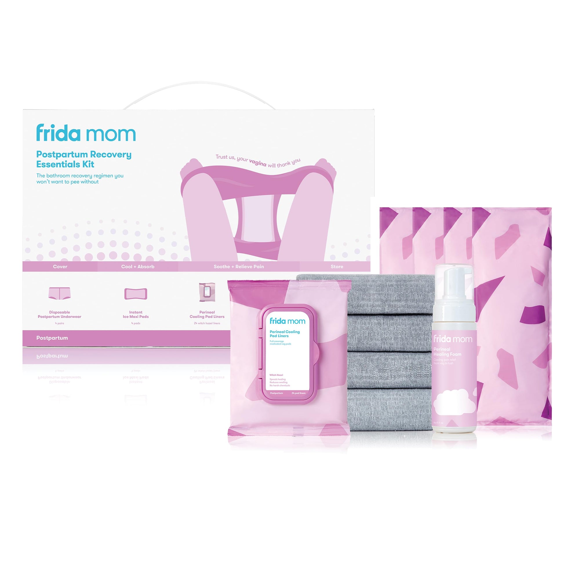 Frida Mom Postpartum Recovery Essentials Kit, New Mom Gifts, Cooling Pad Liners, Ice Maxi Pads Frida Mom buy supplements canada