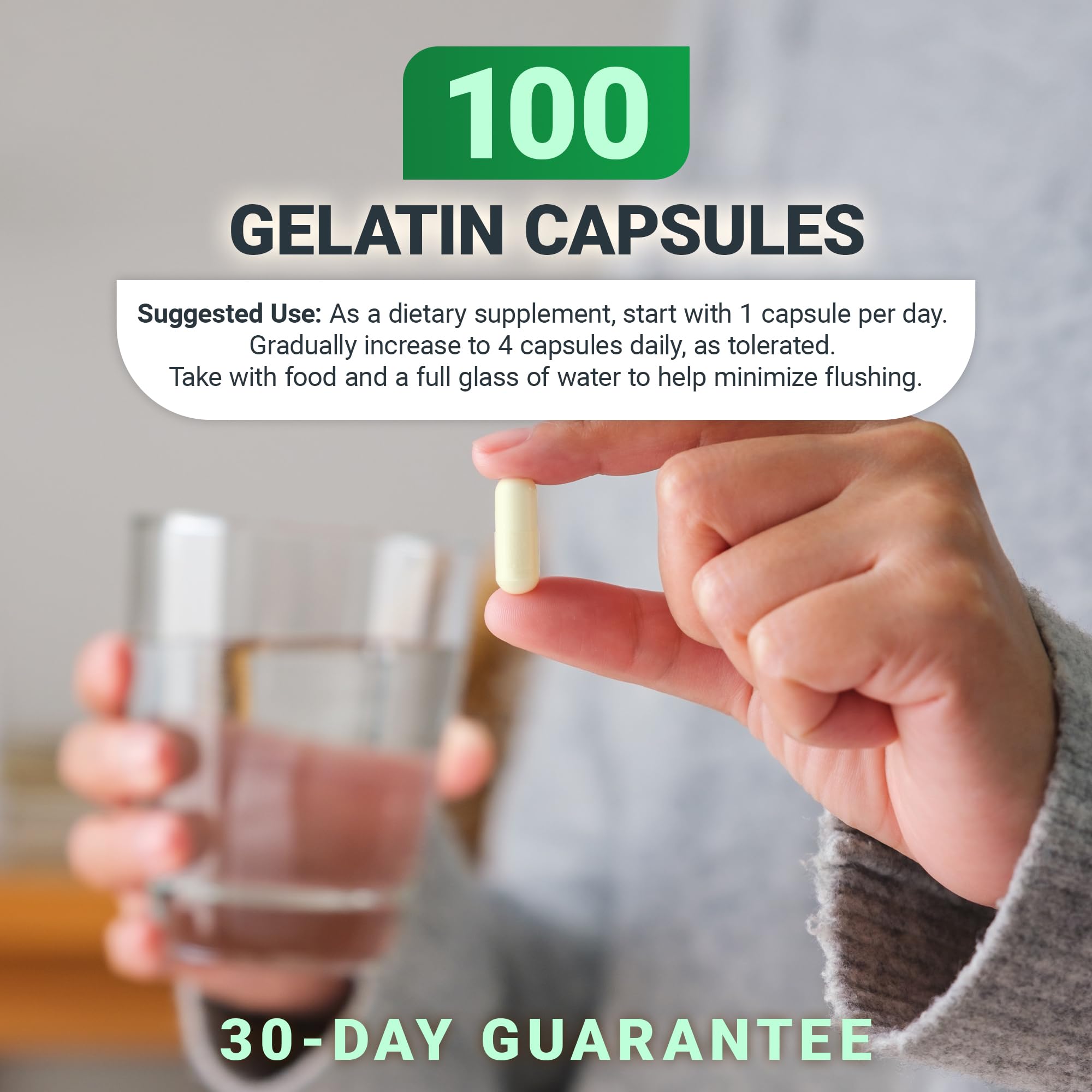 Dr. Berg Highly-Potent Niacin 500 mg – Now Only 125 mg per Capsule for Niacin Flush Tolerance Building – Gradually Increase to 500mg a Day – Vitamin B3 for Heart, Brain & Energy Support – 100 Capsules Dr. Berg Nutritionals buy supplements canada