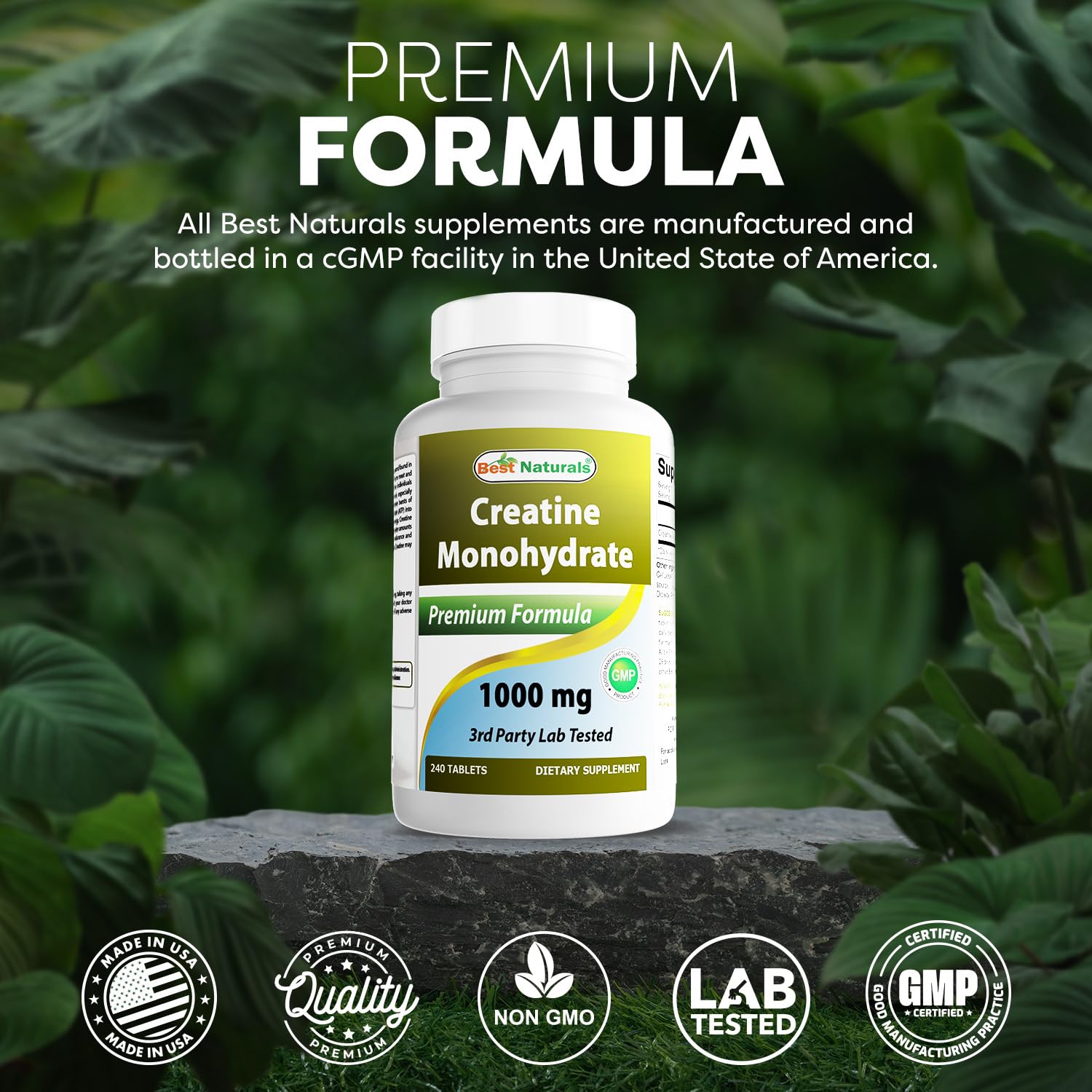 Best Naturals Creatine Monohydrate 1000 mg 240 Tablets Best Naturals buy supplements canada
