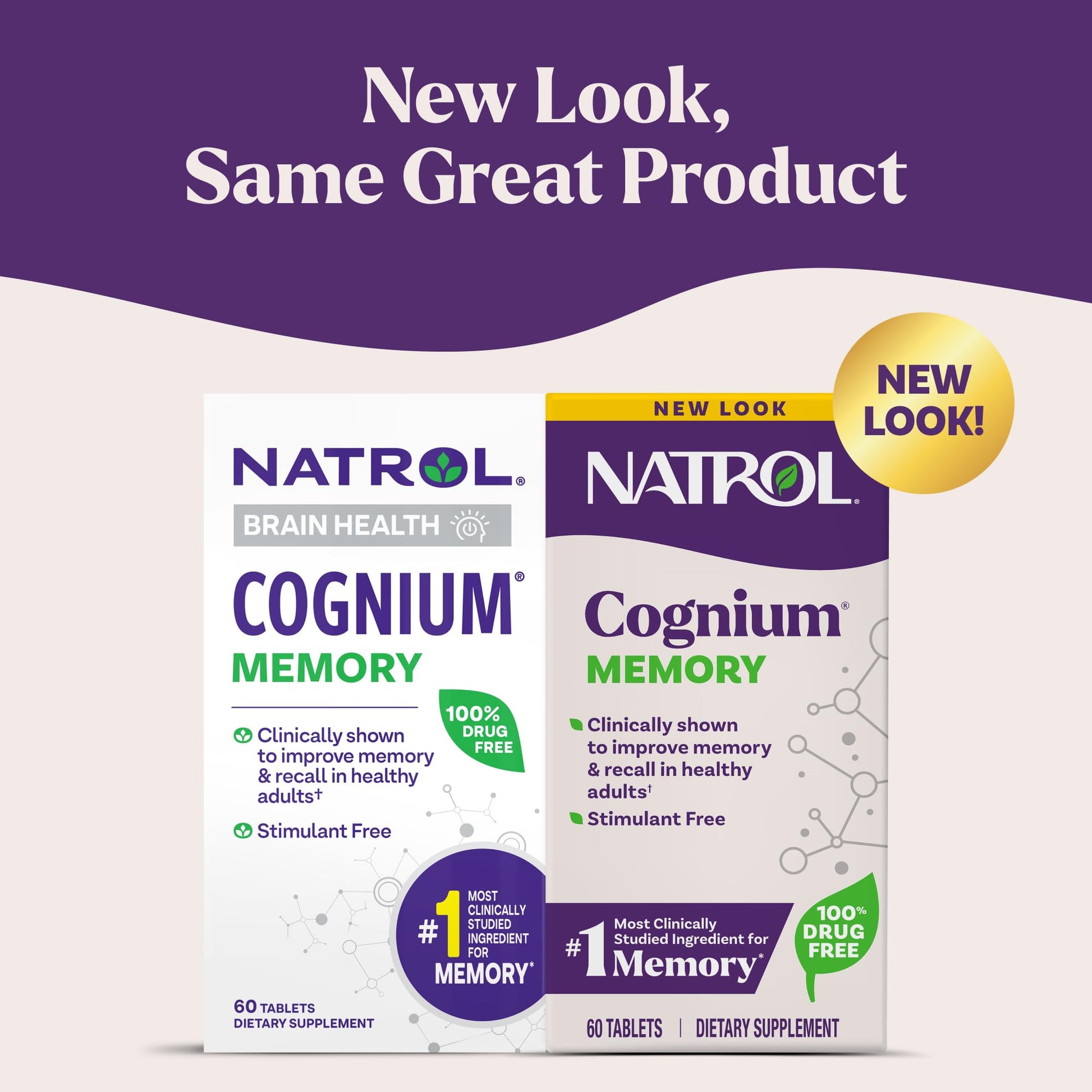 Natrol Cognium Memory, Brain Health Supplements for Adults, Brain Memory Supplements, Enhances Mental Agility in Healthy Adults, Natrol buy supplements canada