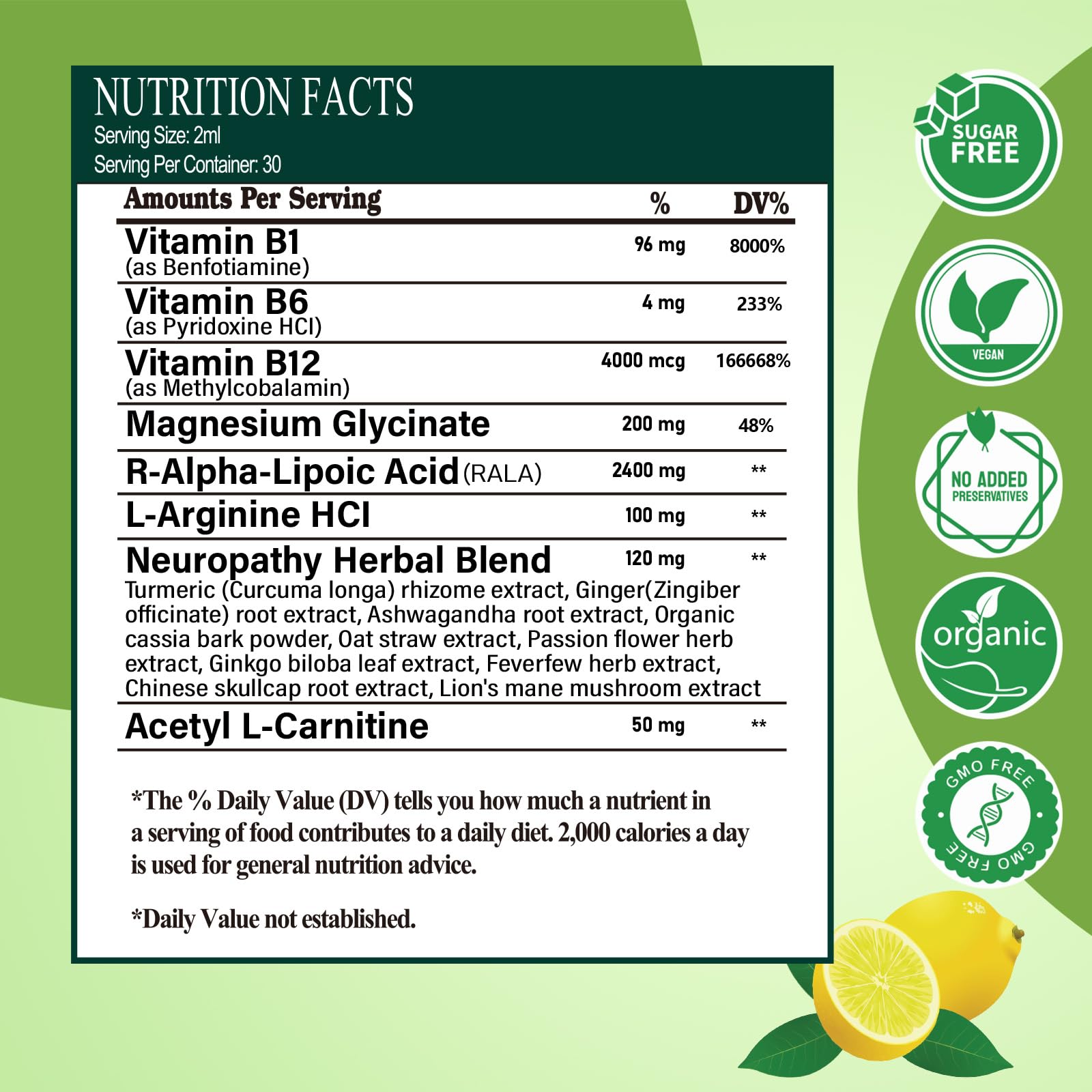 Neuropathy Supplements Liquid Drops, Advance 17-in-1 Stabilized R-Alpha Lipoic Acid (R-ALA) w. Acetyl L-Carnitine Vitamin B-Complex Magnesium, High Potency R-Lipoic Acid for Nerve Antioxidant Energy Vita PLynxera buy supplements canada