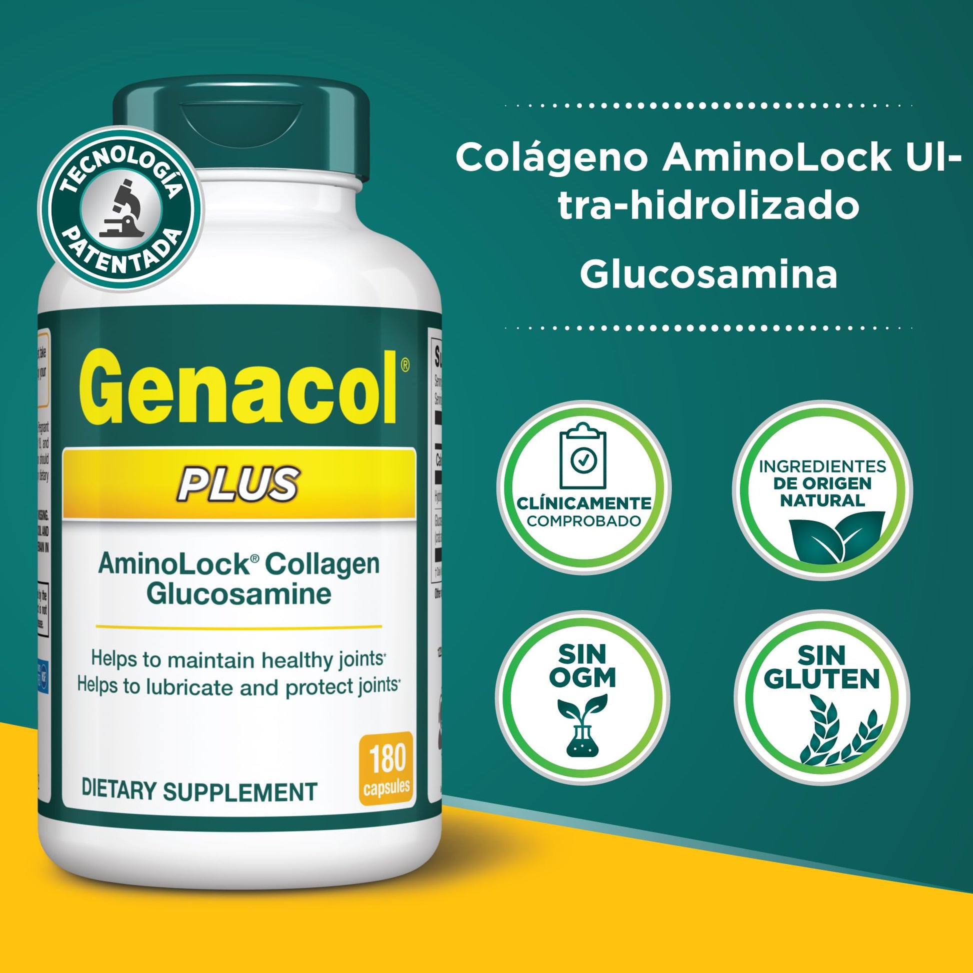 Genacol Plus – Glucosamine and Collagen Joint Supplement, Lubricates, Protects and Maintains Heathy Joints, Relieves Joint Discomfort Plus, 180 Capsules (60-Day Supply) Genacol buy supplements canada