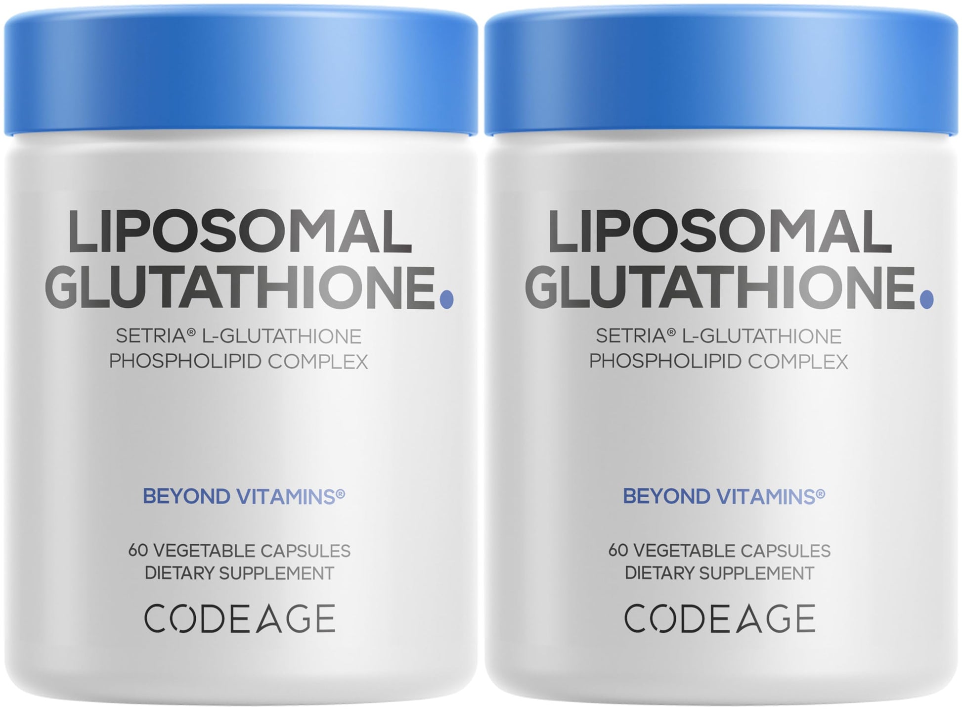 Codeage Liposomal Glutathione Supplement - Pure Reduced Setria L-Glutathione, Liposomal Delivery, Phospholipid Complex - Vegan, Non-GMO - 2-Pack Codeage buy supplements canada