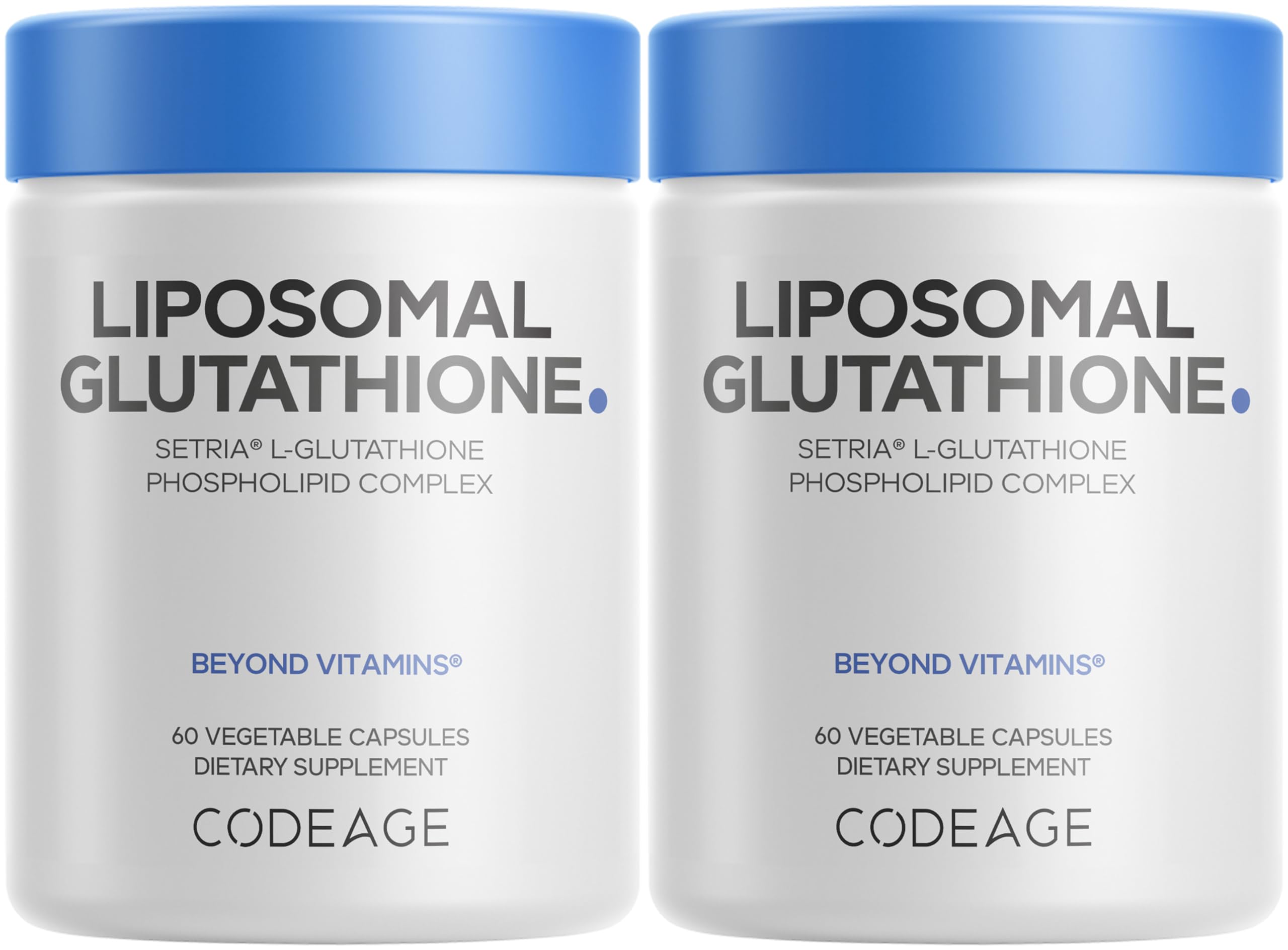 Codeage Liposomal Glutathione Supplement - Pure Reduced Setria L-Glutathione, Liposomal Delivery, Phospholipid Complex - Vegan, Non-GMO - 2-Pack Codeage buy supplements canada