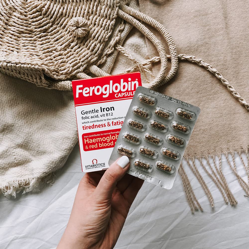 Feroglobin Iron Capsule Helps to reduce tiredness and fatigue Feroglobin buy supplements canada