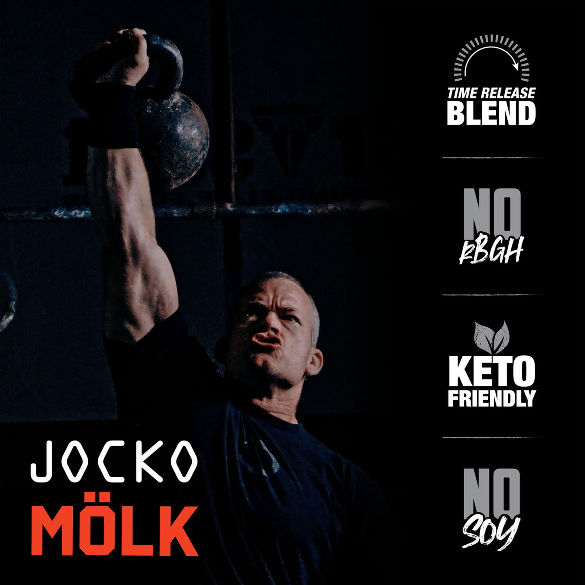 Jocko Mölk Chocolate Peanut Butter Whey Protein Powder - Keto, Probiotics, Grass Fed Jocko Fuel buy supplements canada