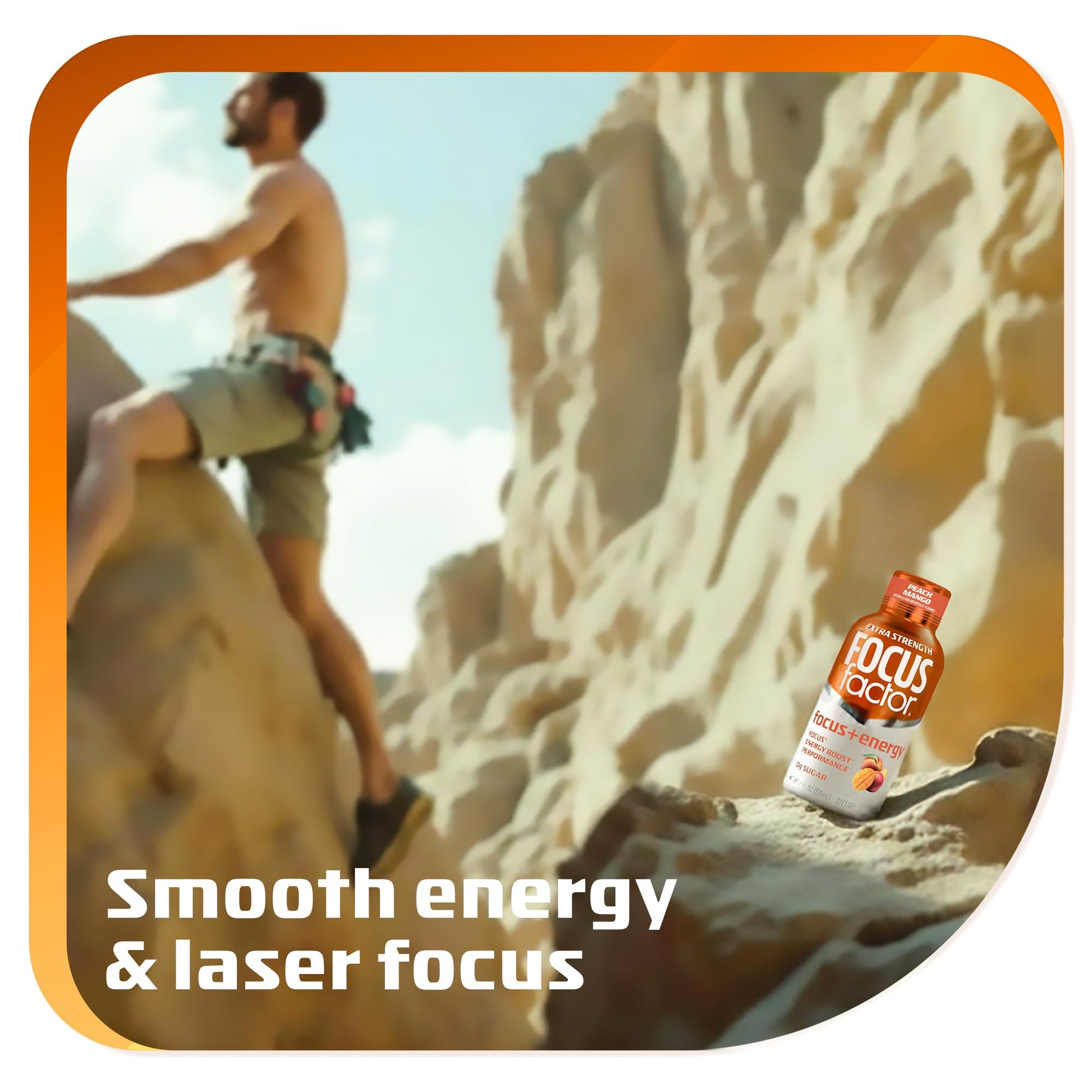 Focus Factor Extra Strength Focus + Energy Shots - 12 x 2oz Bottles (Peach Mango Flavor) - Powered by Nootropics with Caffeine, L-Theanine, Ginkgo, Bacopa, L-Tyrosine, Alpha GPC Focus Factor buy supplements canada