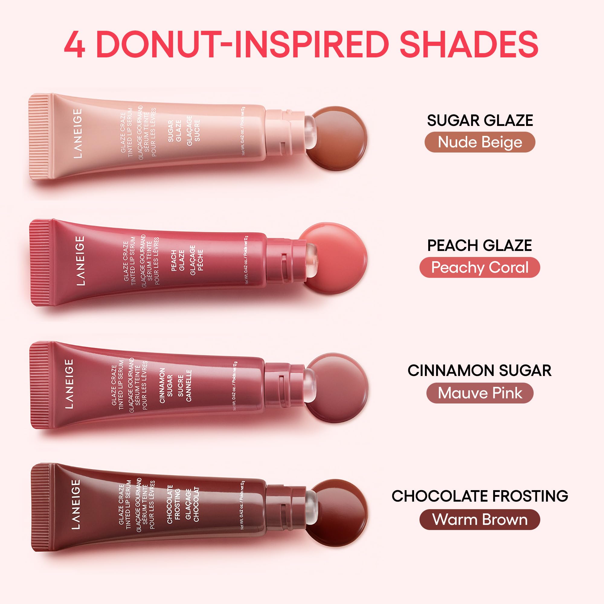 LANEIGE Glaze Craze Tinted Lip Serum, Raspberry Jam: Hydrating Lip Serum for Glossy, Nourished Lips with Plumping Polypeptides LANEIGE buy supplements canada