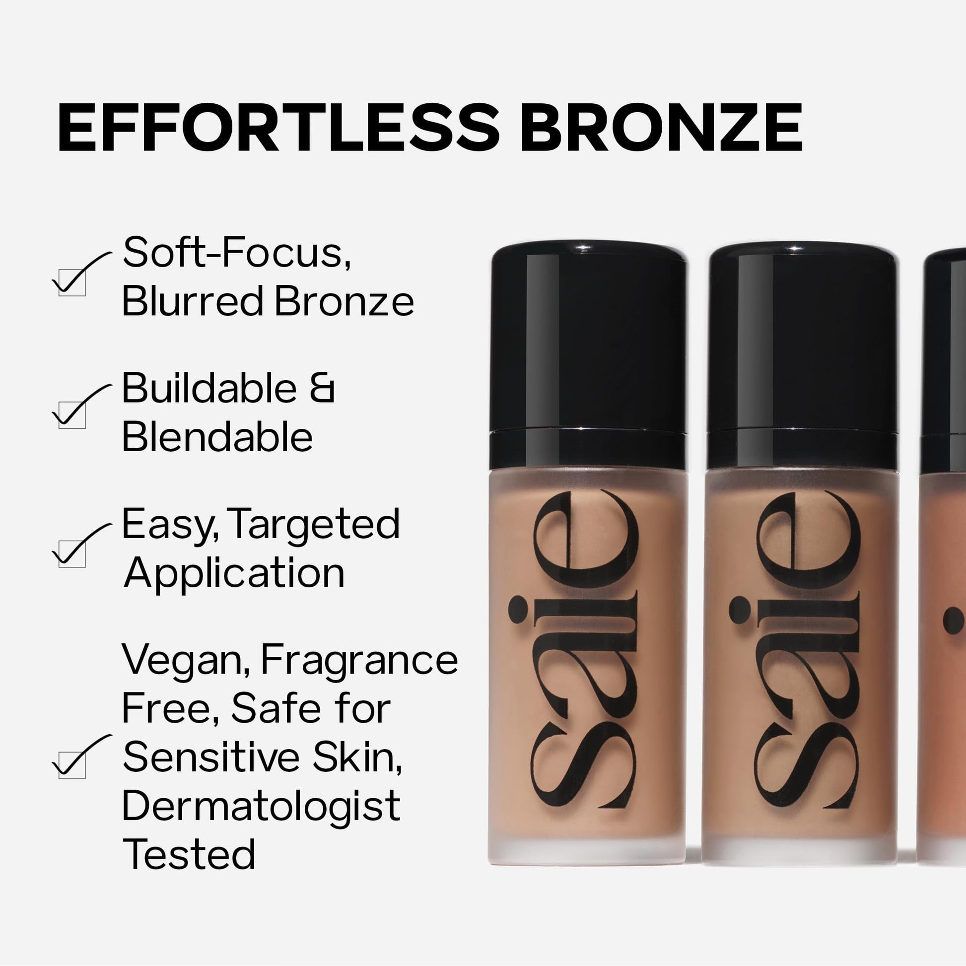 Saie Dew Bronze - Hydrating Liquid Bronzer Stick For a Sun Kissed Glow - Liquid Contour Stick Infused with Nourishing Skin Care Ingredients - Sculpted Face Makeup Essential - Sand (0.4 oz) Saie buy supplements canada