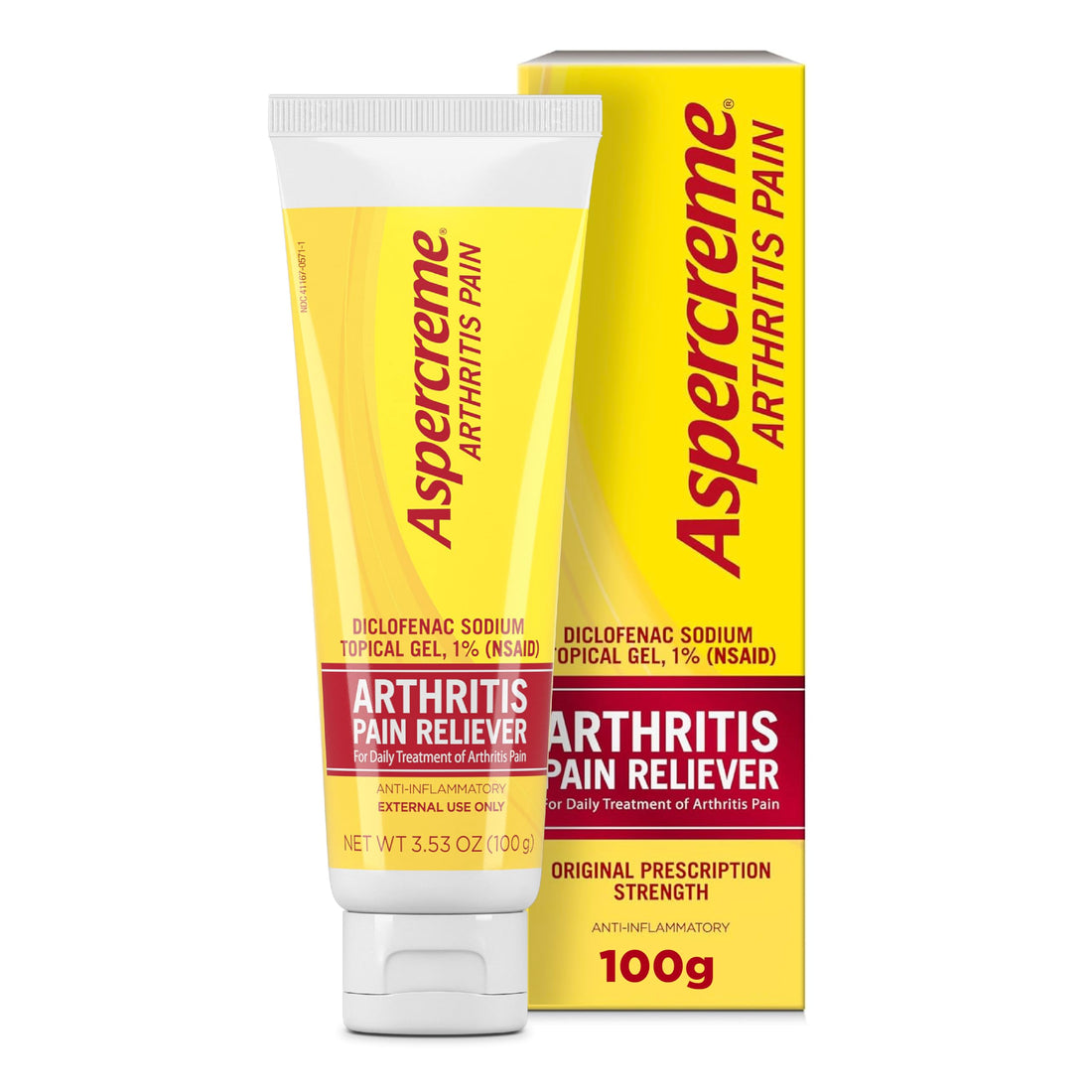 Aspercreme Arthritis Pain Relief Gel for Arthritis & Joint Pain, Non-steroidal Anti-inflammatory Topical Gel with Max-Strength Diclofenac Sodium, 100 g Aspercreme buy supplements canada