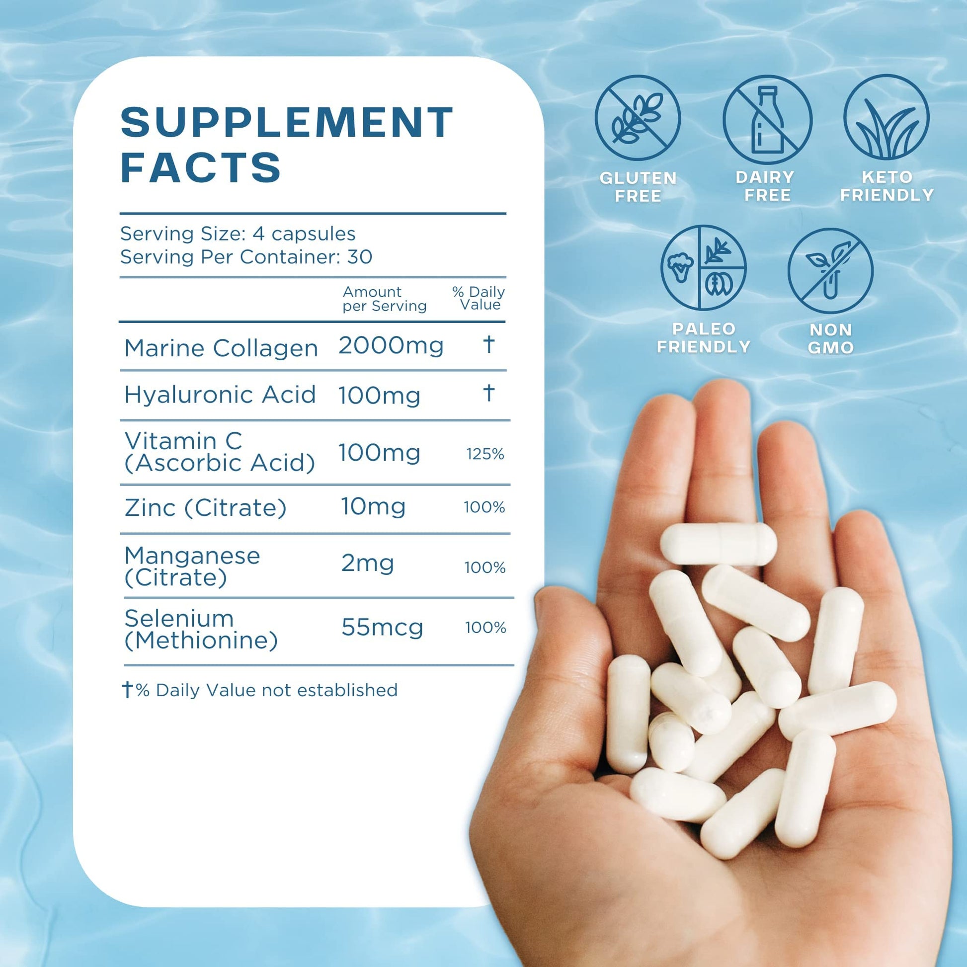 CORREXIKO Marine Collagen Pills, High Strength 2200mg Anti-Ageing Tablets CORREXIKO buy supplements canada